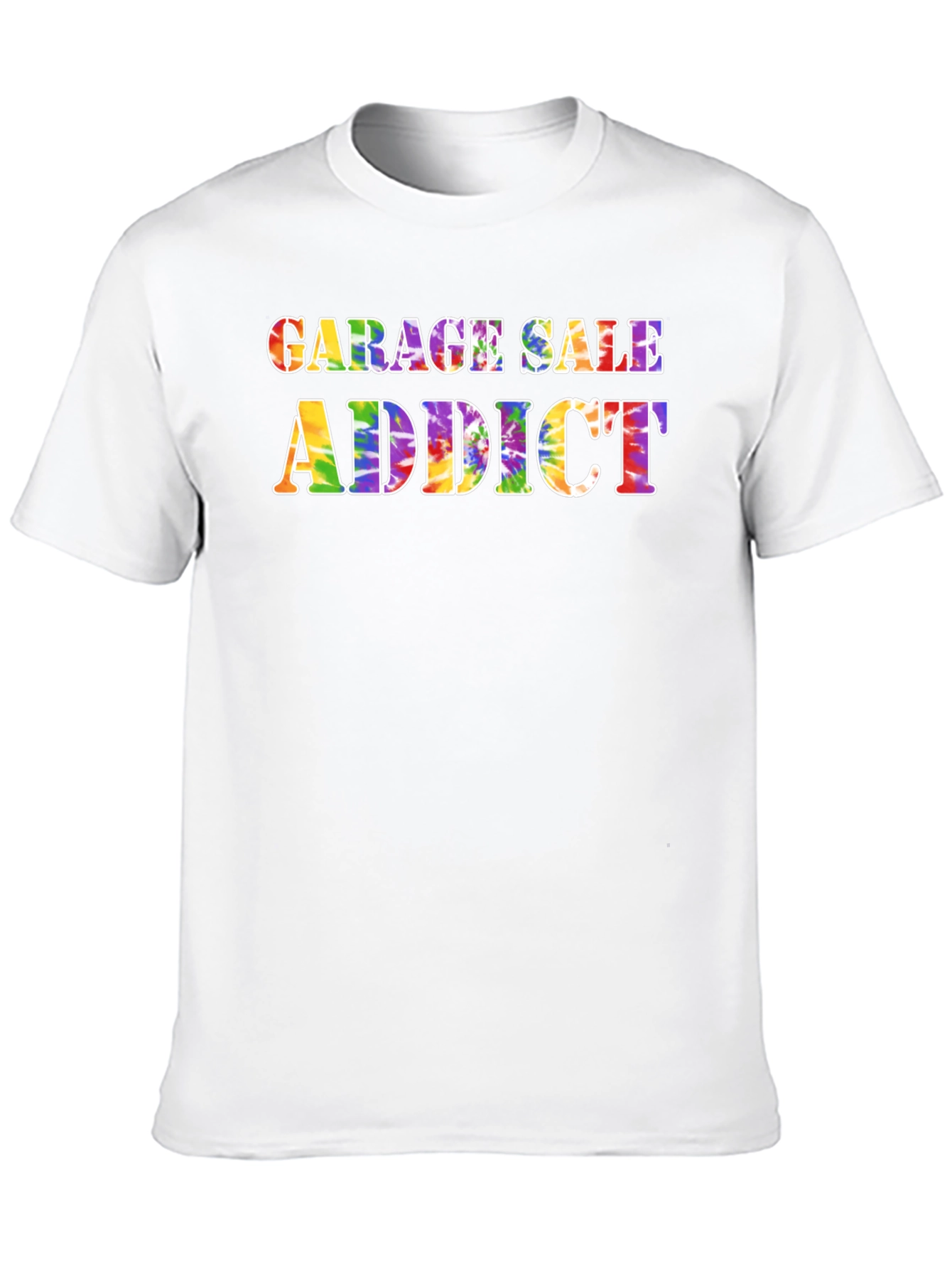 Garage Sale Addict Tie-Dye Graphic Tee