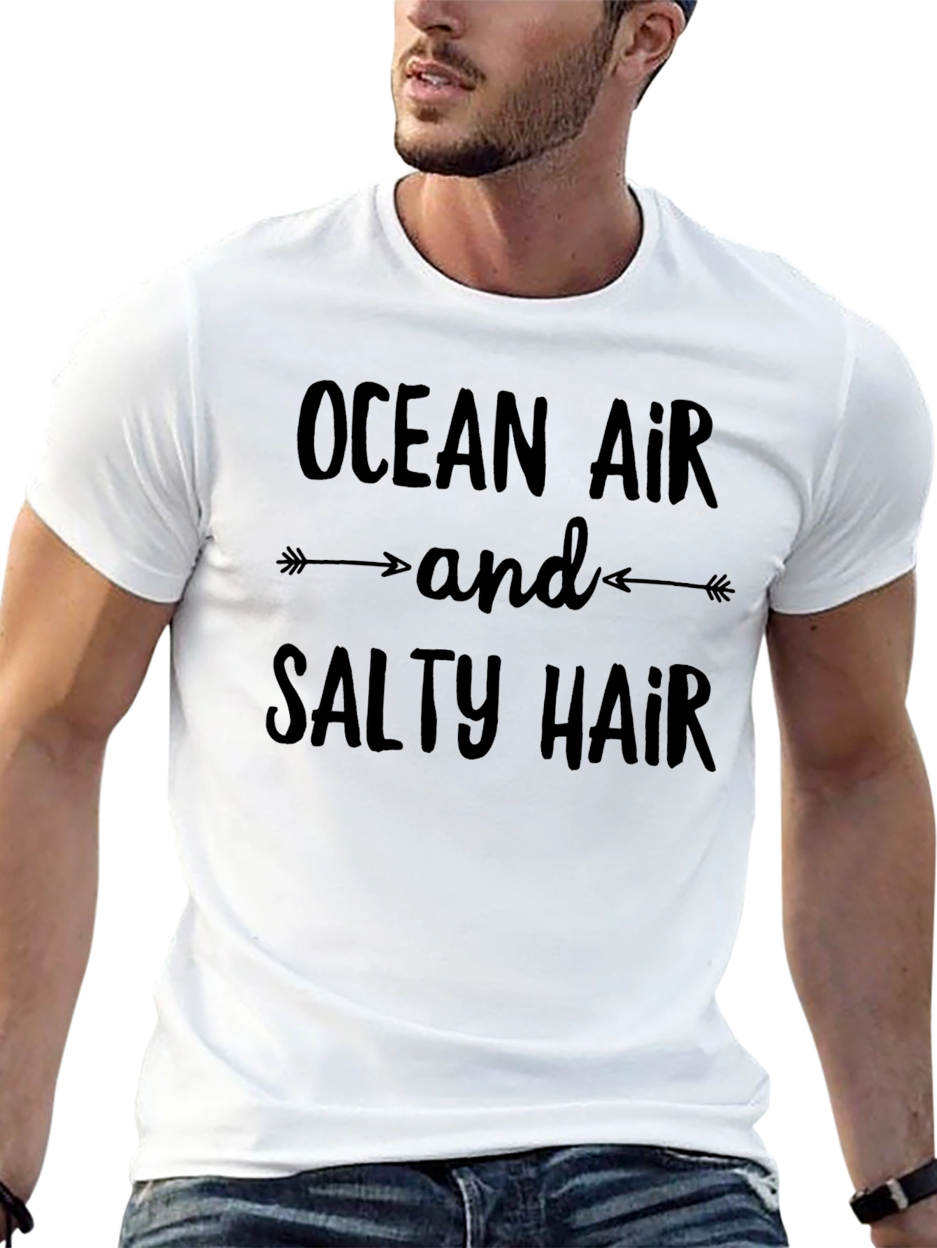 Ocean Air Salty Hair T-Shirt - Beach Lover Tee
