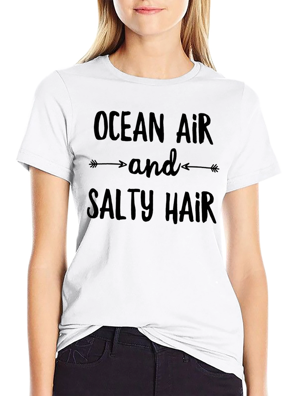 Ocean Air Salty Hair T-Shirt - Beach Lover Tee
