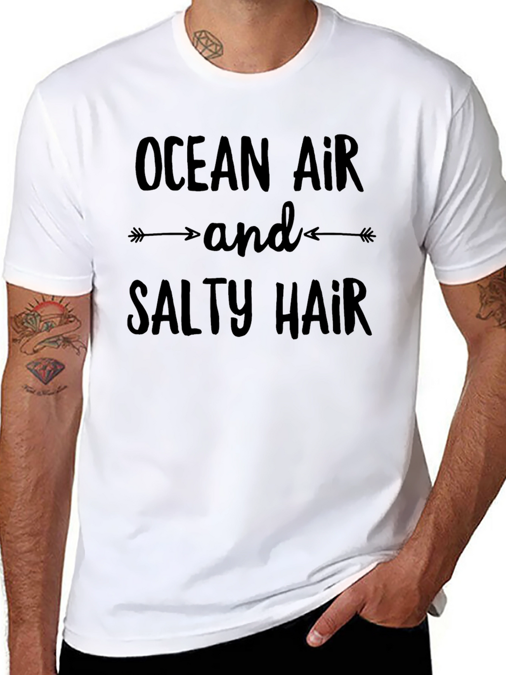 Ocean Air Salty Hair T-Shirt - Beach Lover Tee