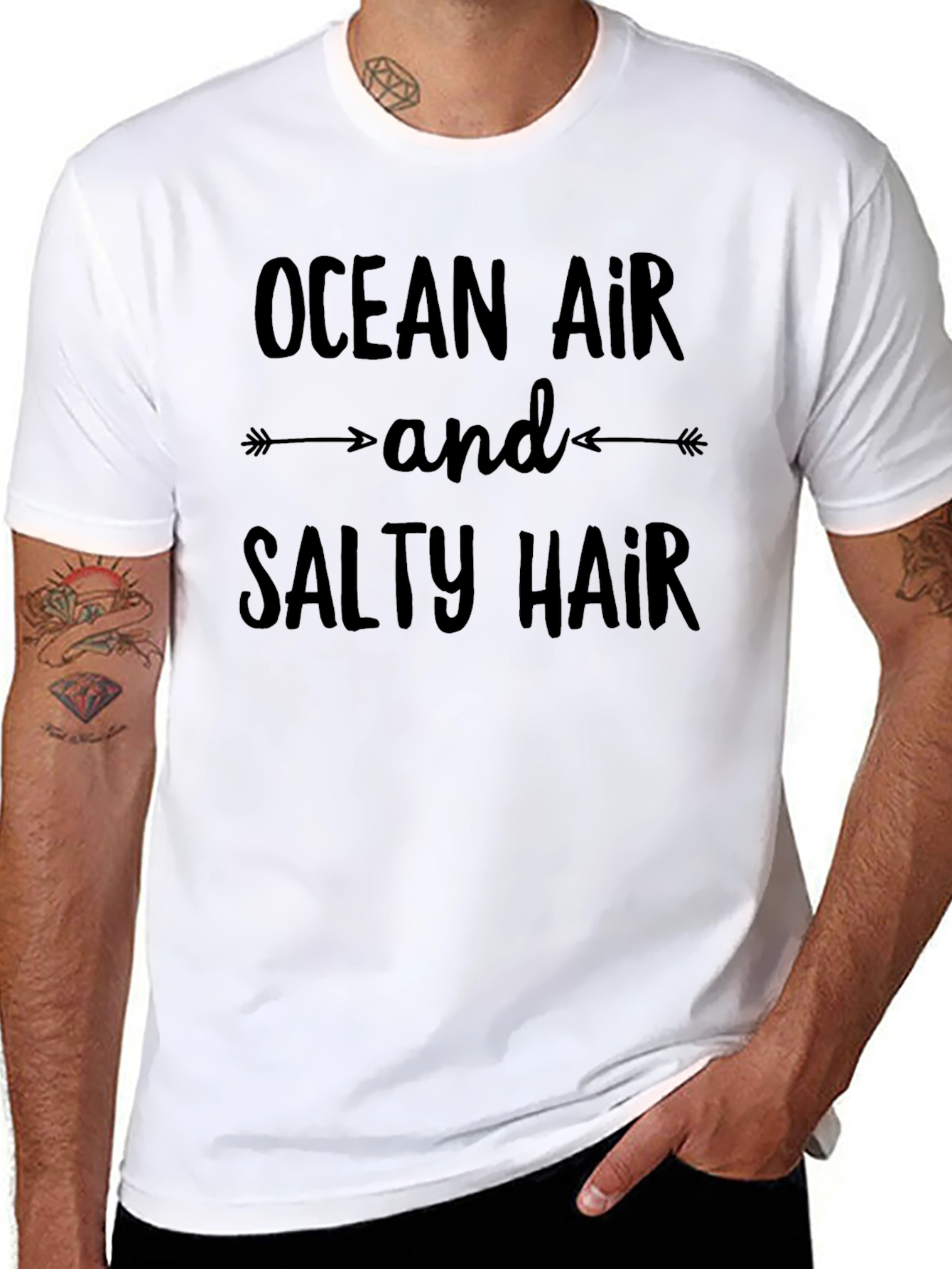 Ocean Air Salty Hair T-Shirt - Beach Lover Tee