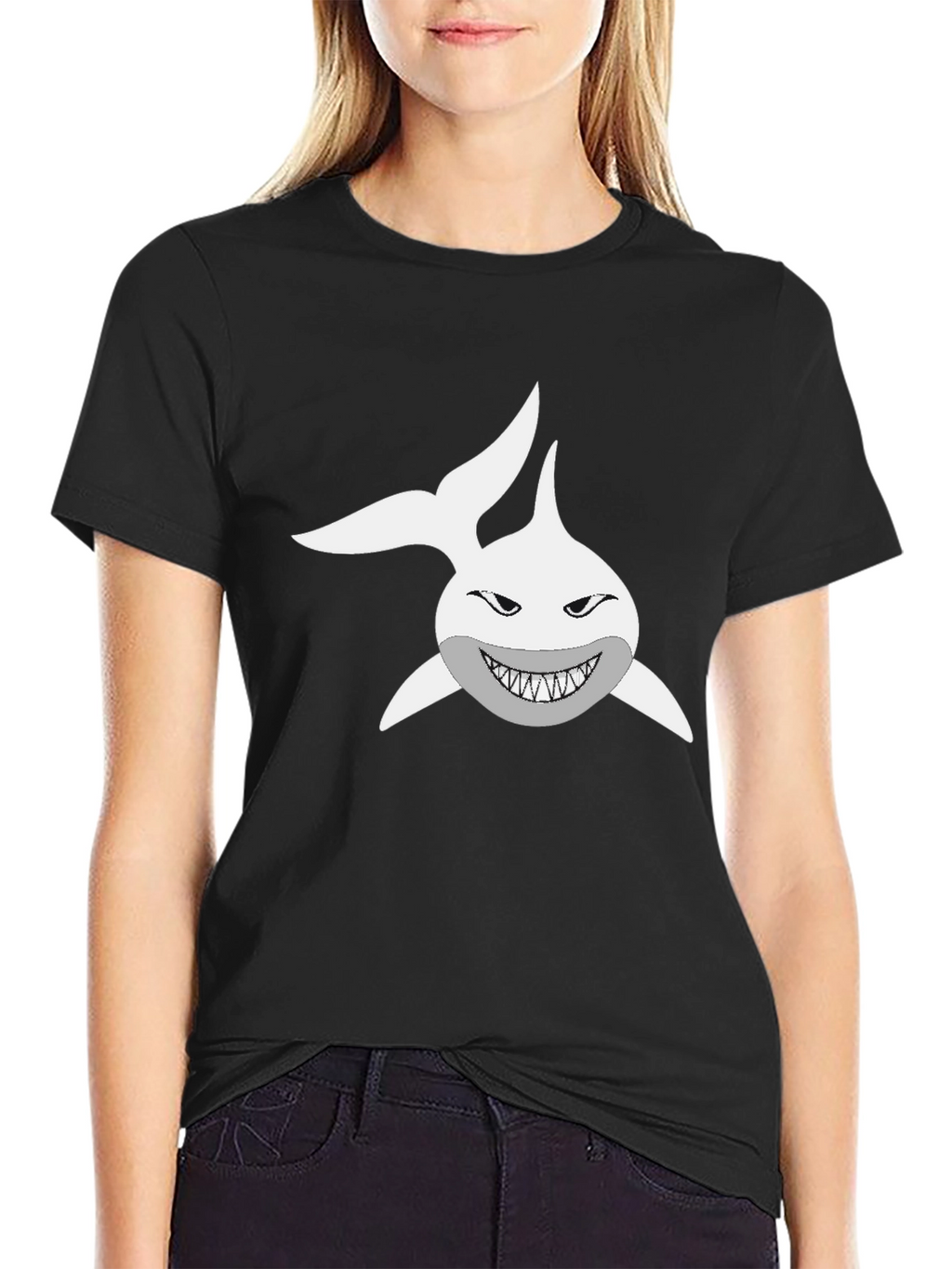 Shark Graphic T-Shirt - Mens Black Tee