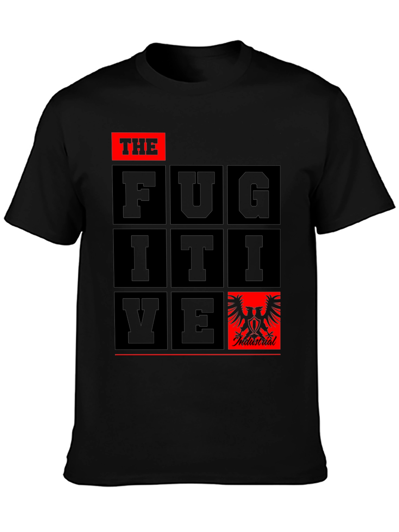The Fugitive Graphic Tee - Black Cotton