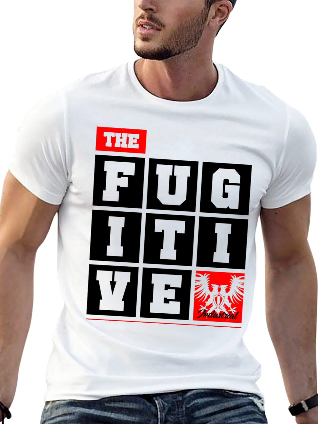 The Fugitive Graphic Tee - Black Cotton