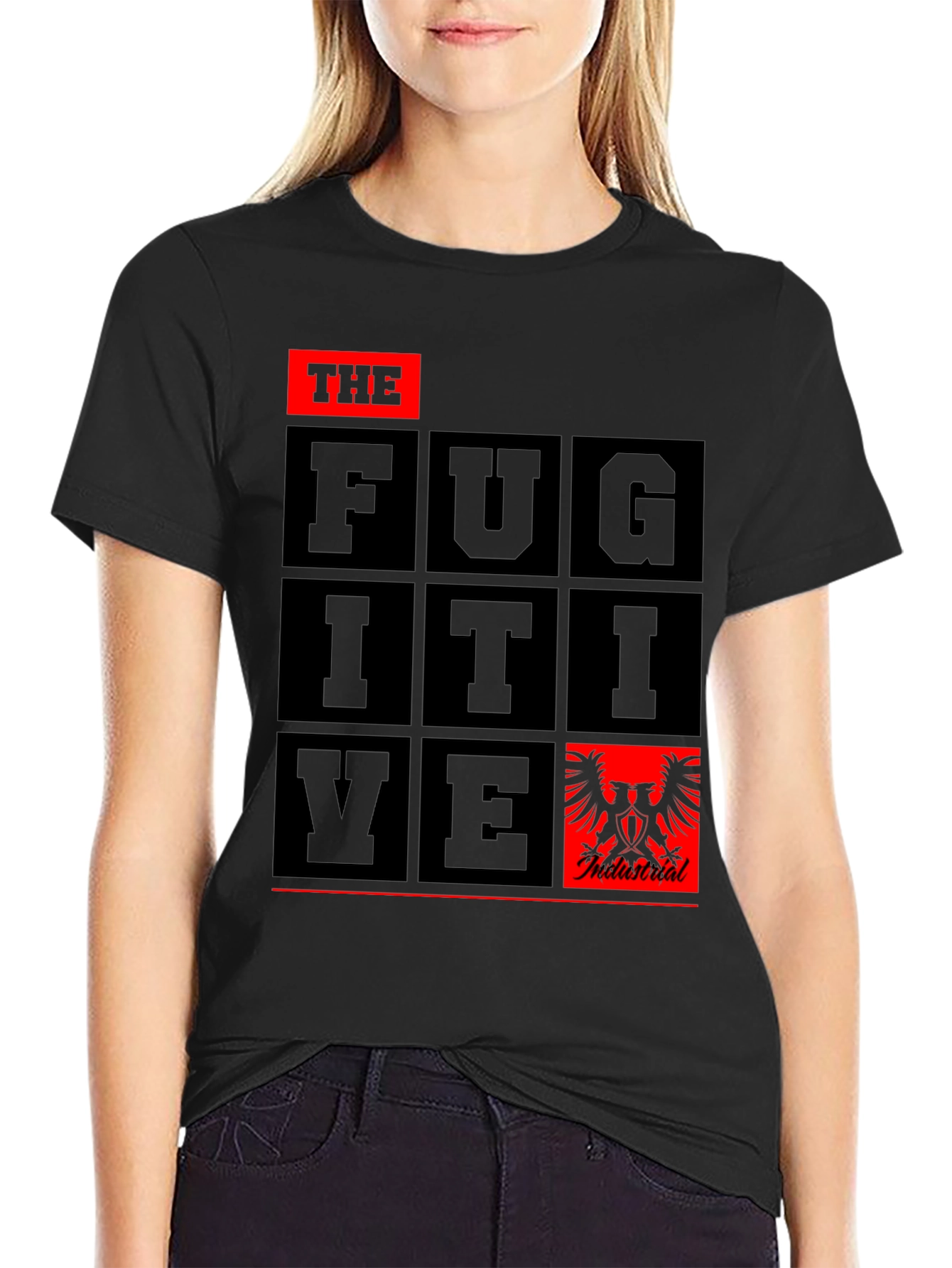 The Fugitive Graphic Tee - Black Cotton