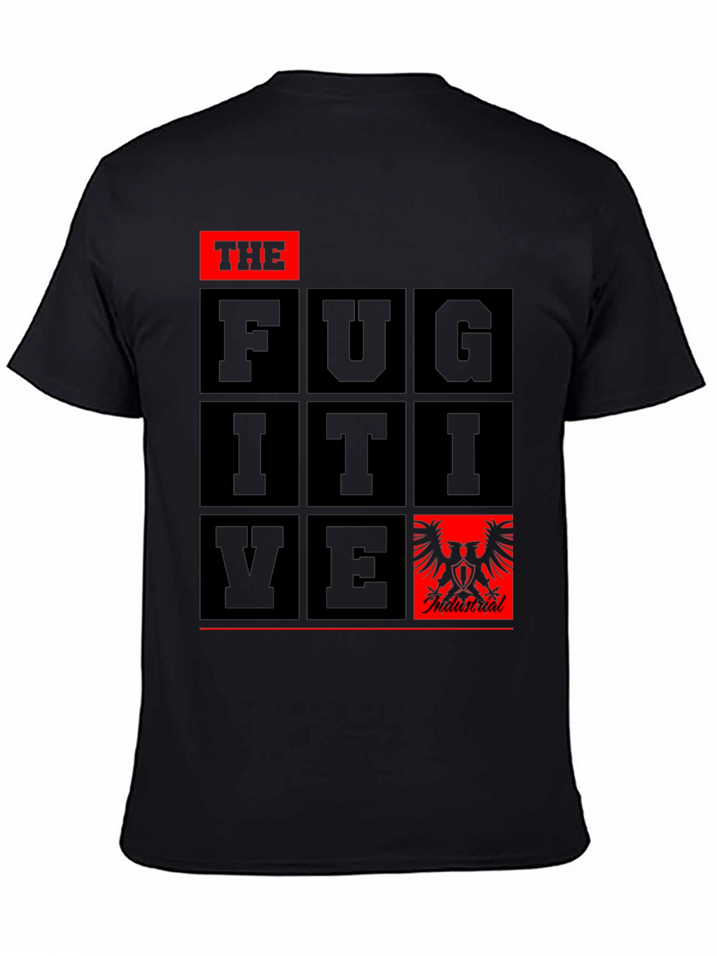 The Fugitive Graphic Tee - Black Cotton