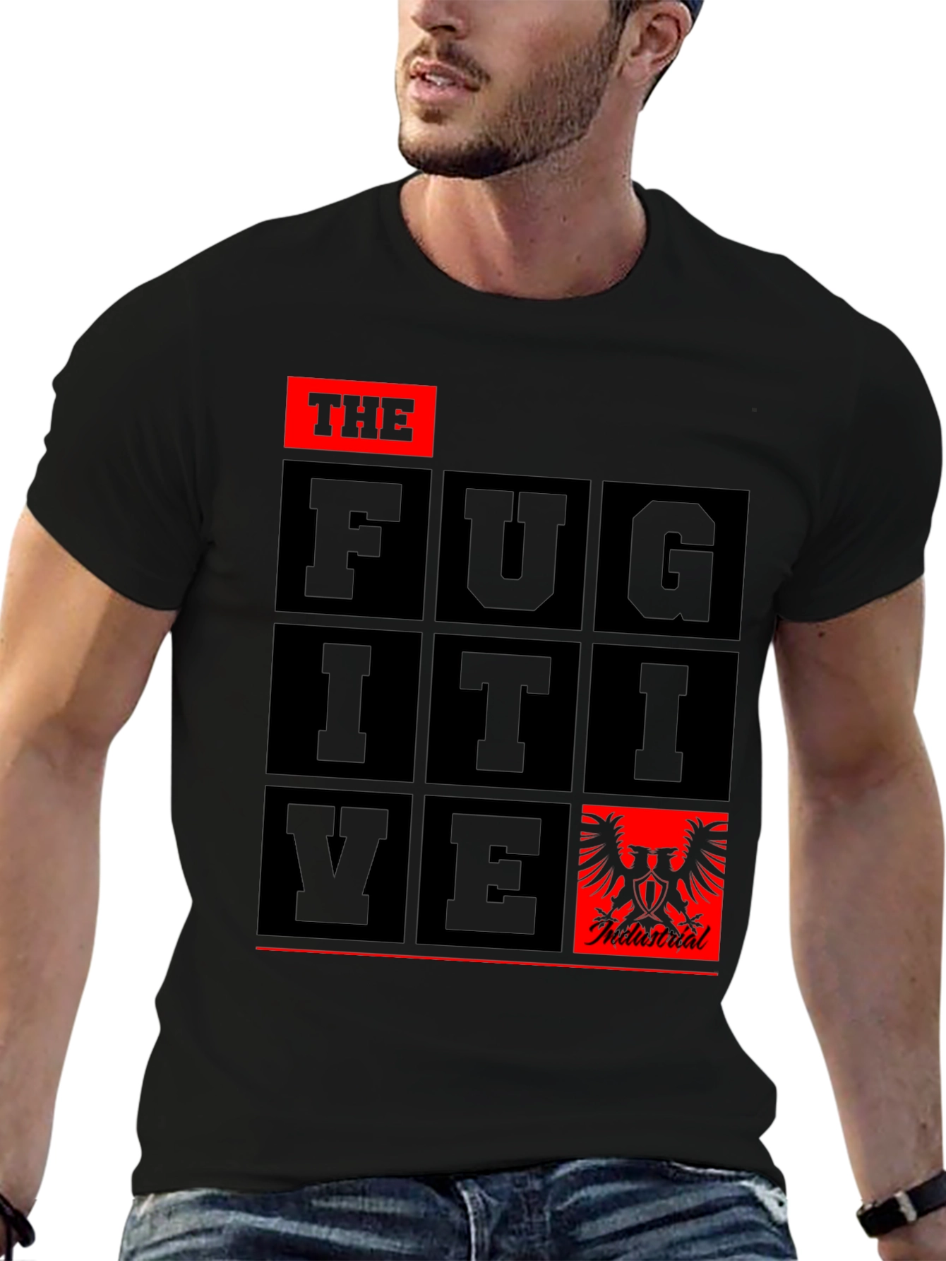 The Fugitive Graphic Tee - Black Cotton