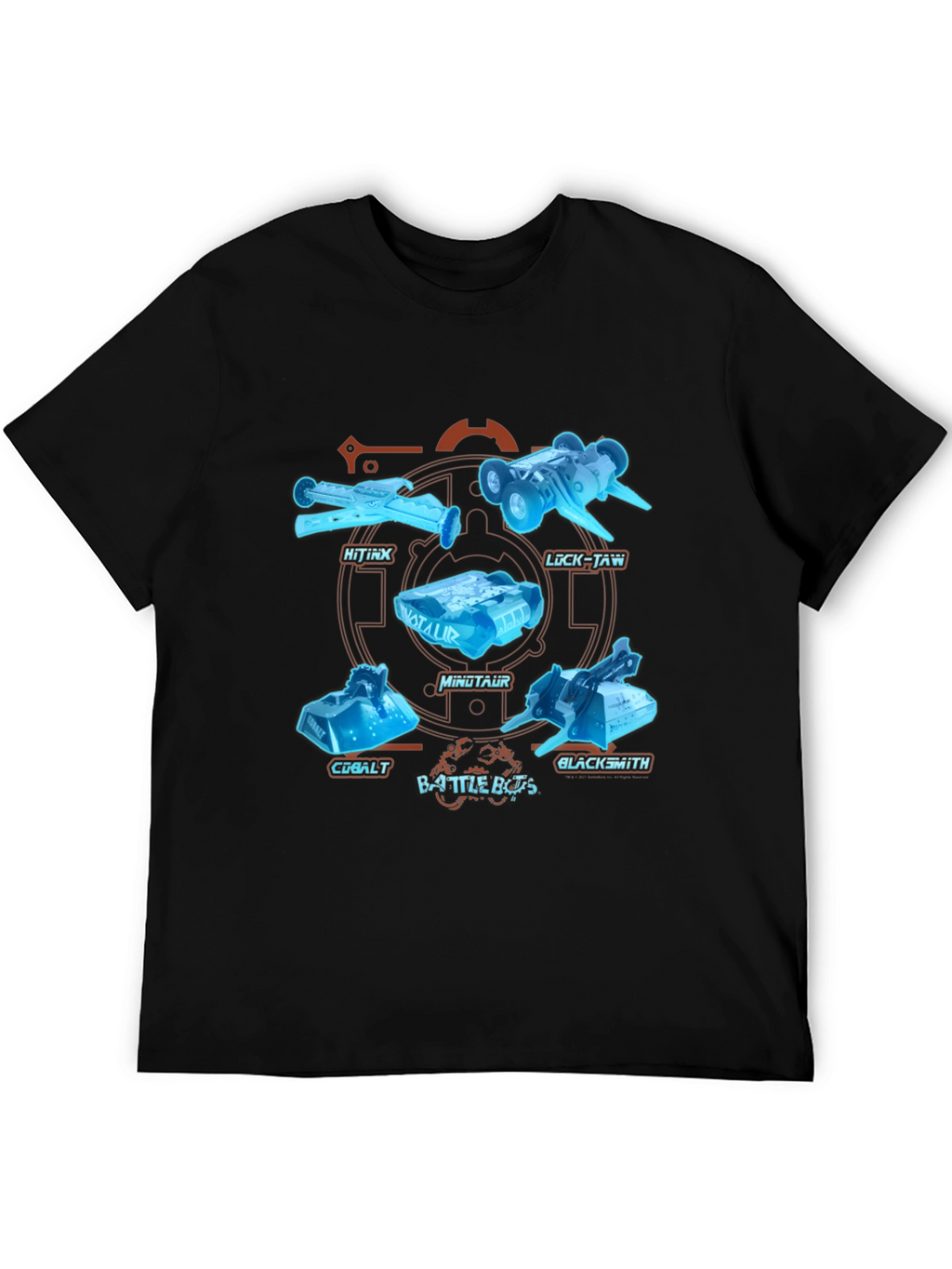BattleBots Robots Black T-Shirt