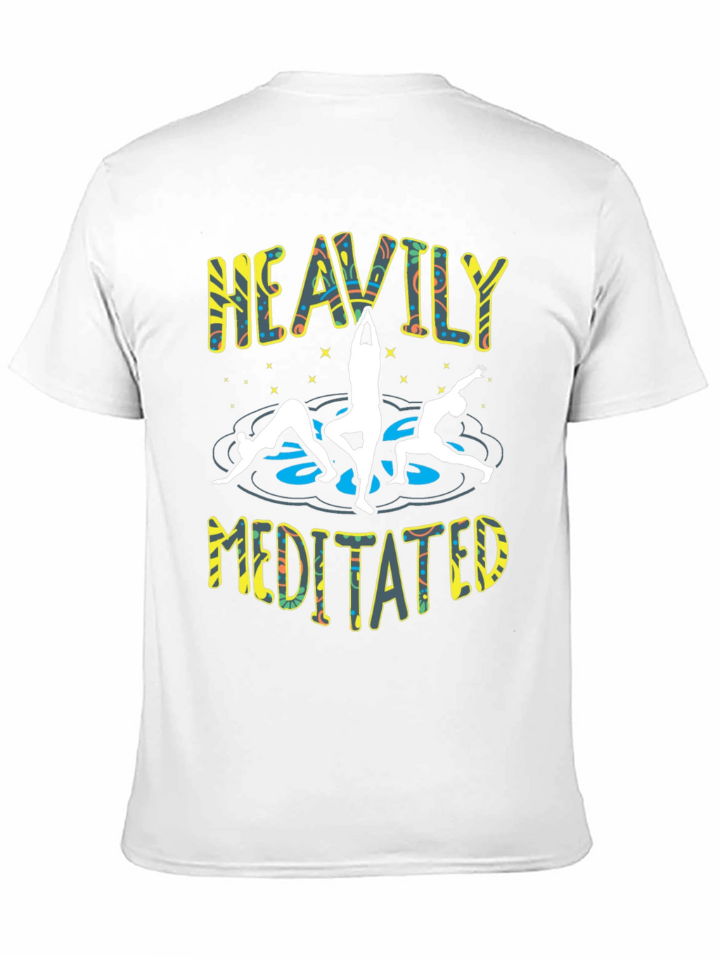 Heavily Meditated Yoga Black T-Shirt