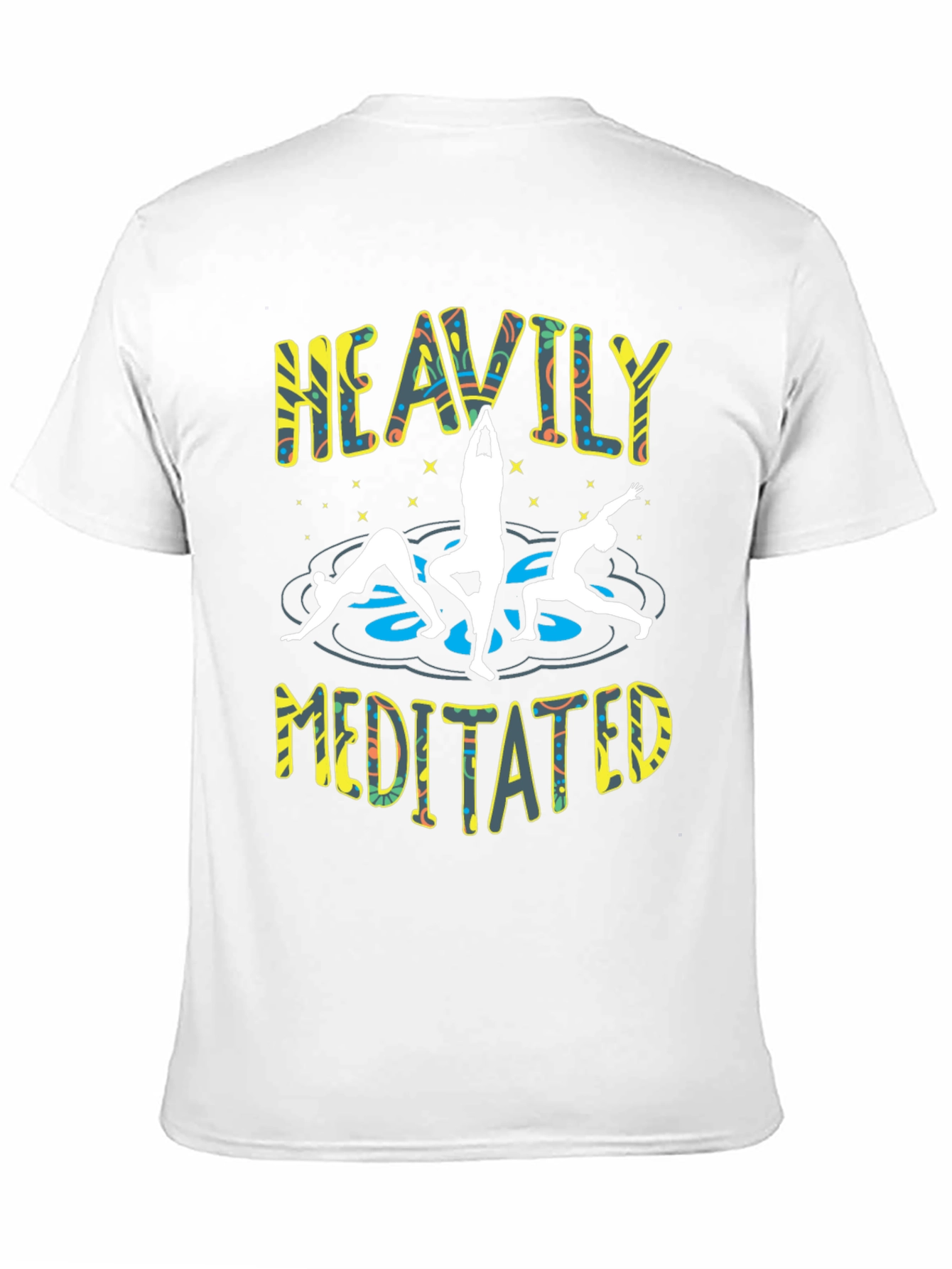 Heavily Meditated Yoga Black T-Shirt