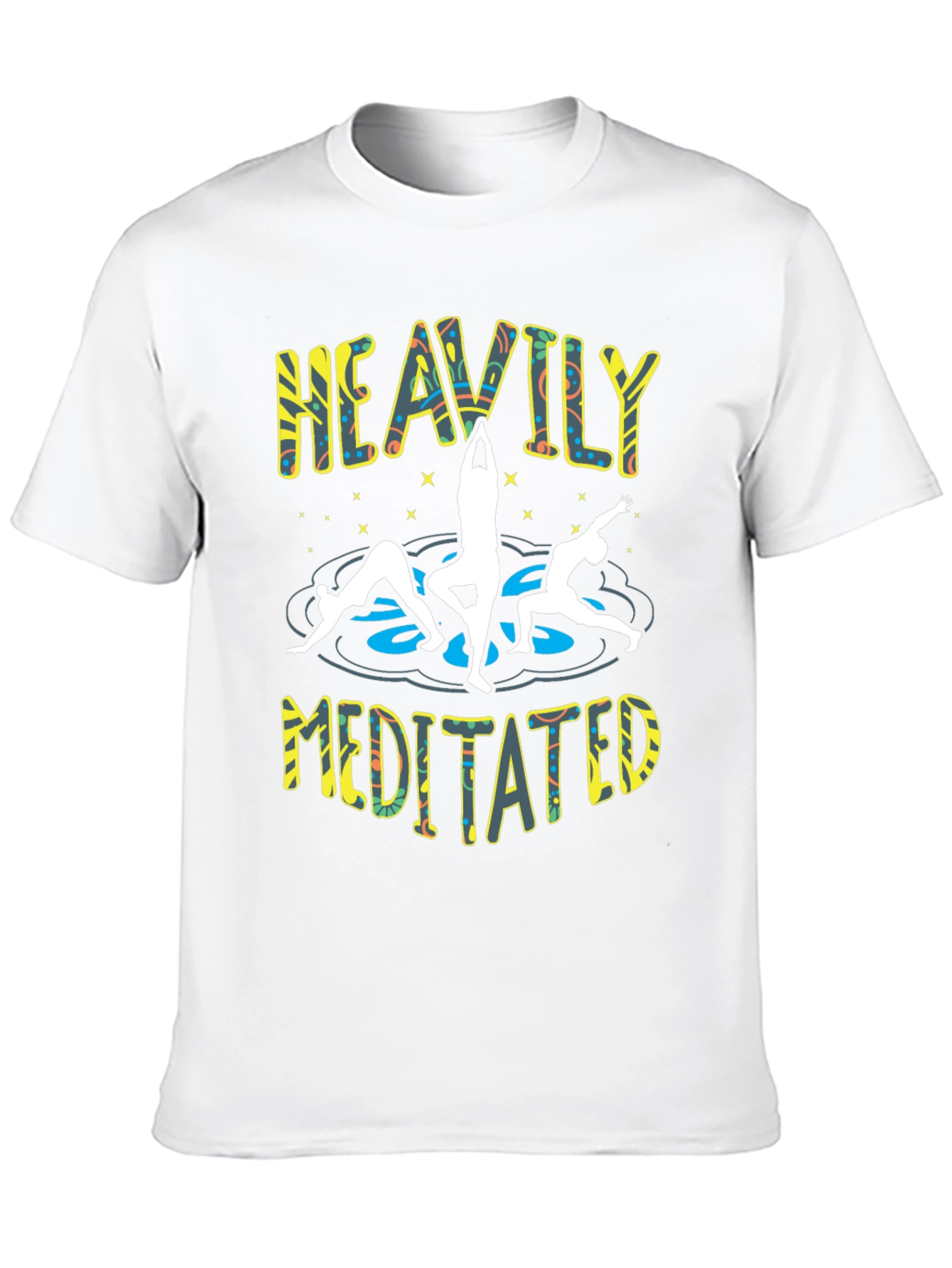 Heavily Meditated Yoga Black T-Shirt