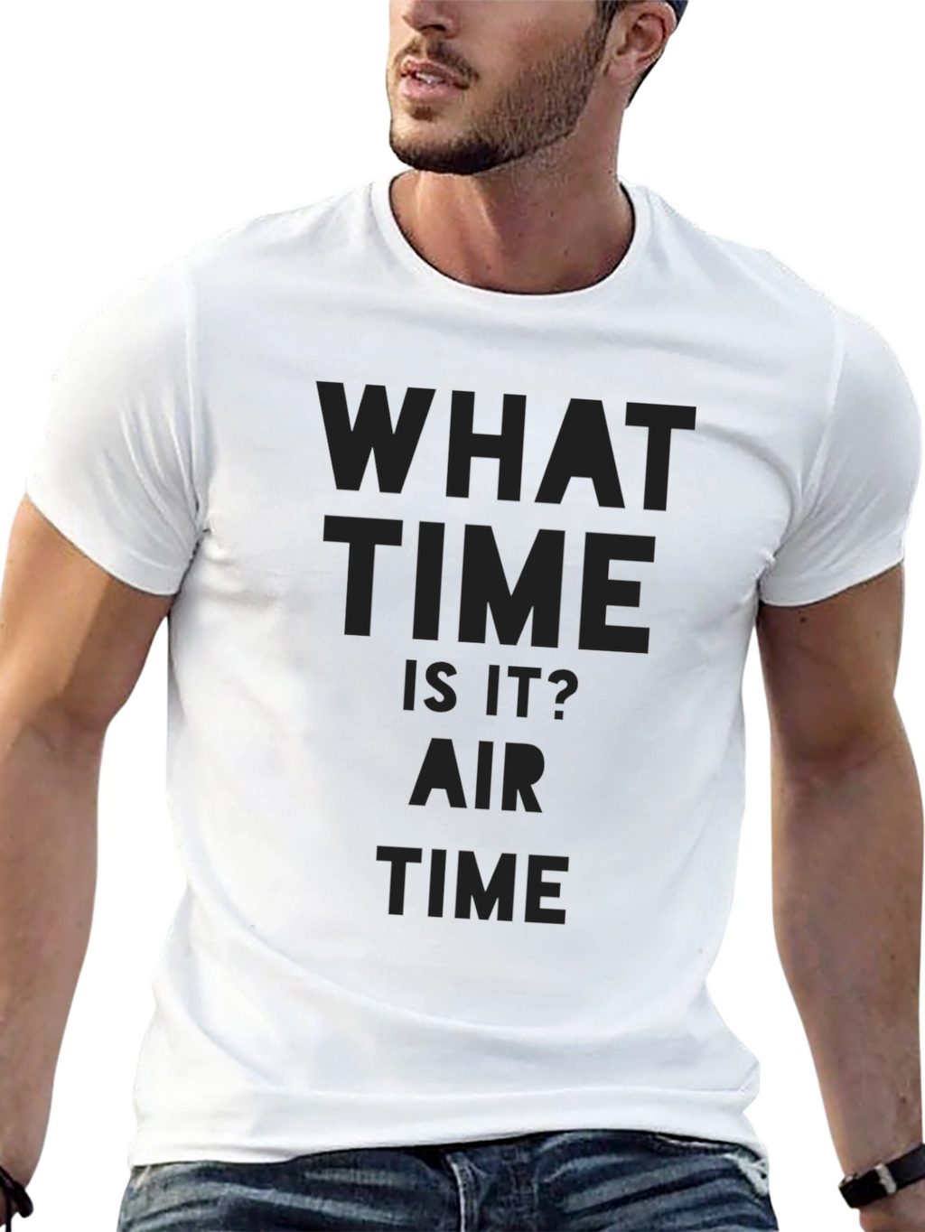 What Time Is It? Air Time Black T-Shirt