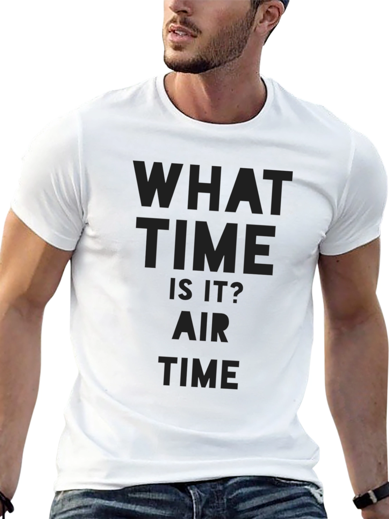 What Time Is It? Air Time Black T-Shirt