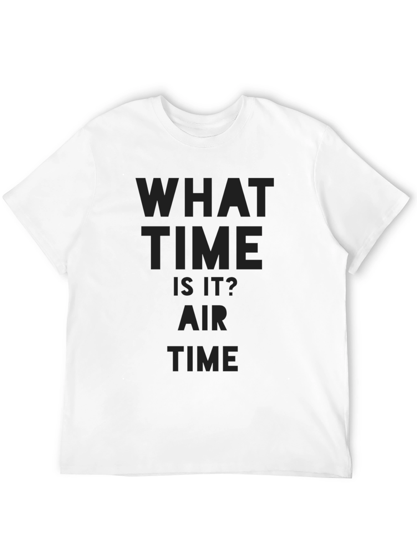 What Time Is It? Air Time Black T-Shirt