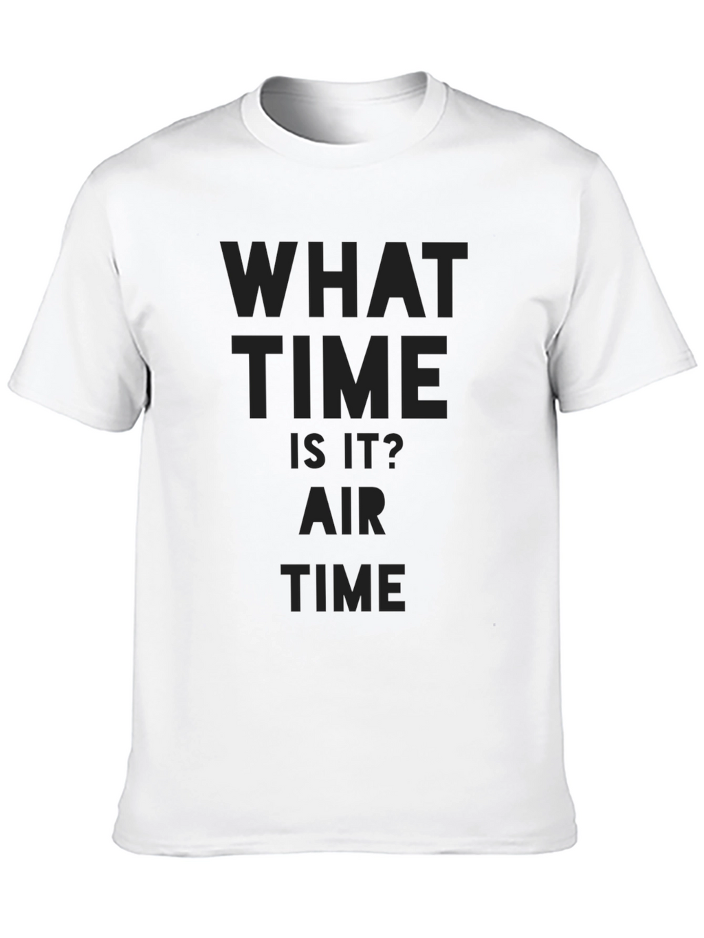 What Time Is It? Air Time Black T-Shirt