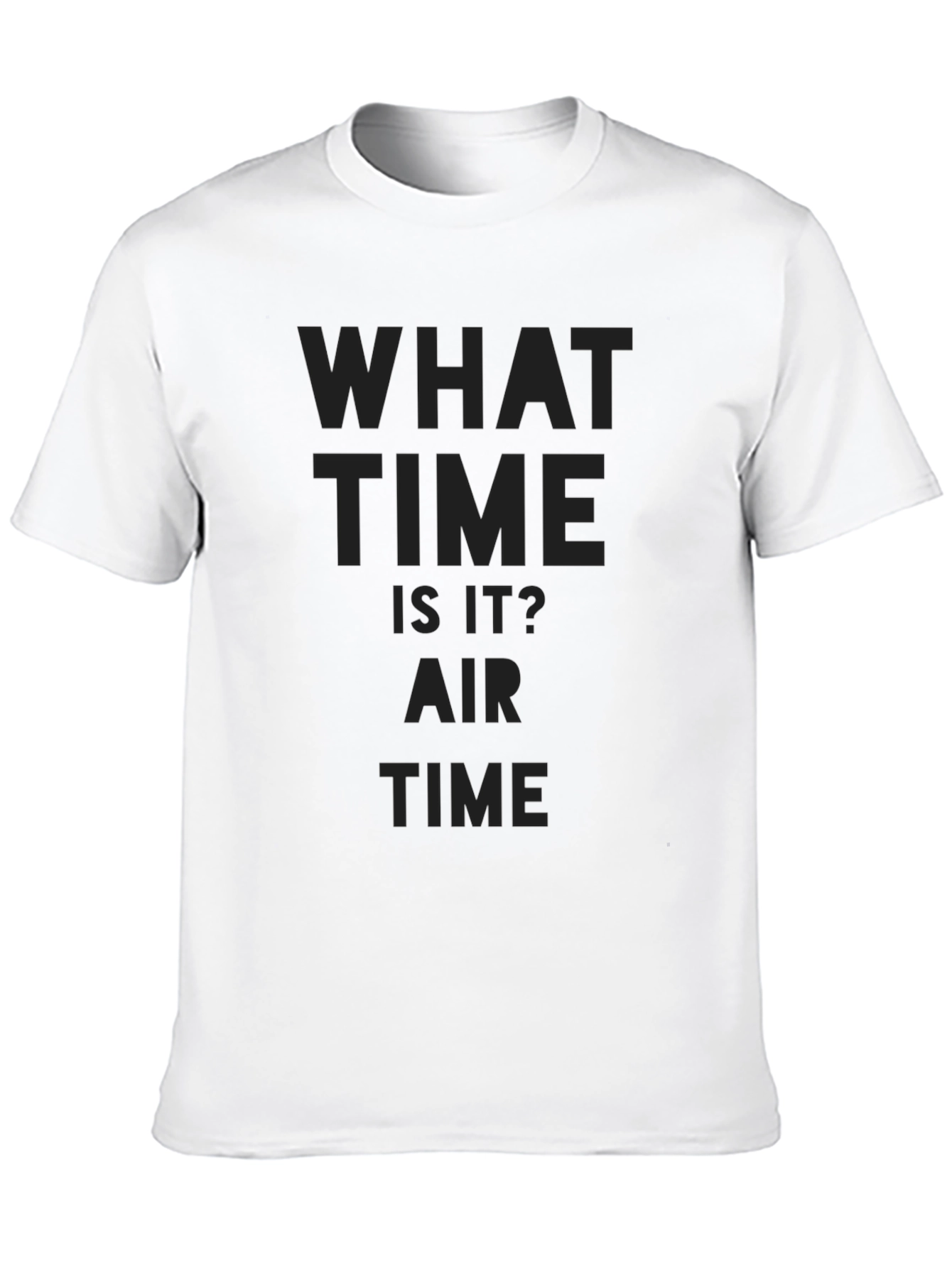 What Time Is It? Air Time Black T-Shirt