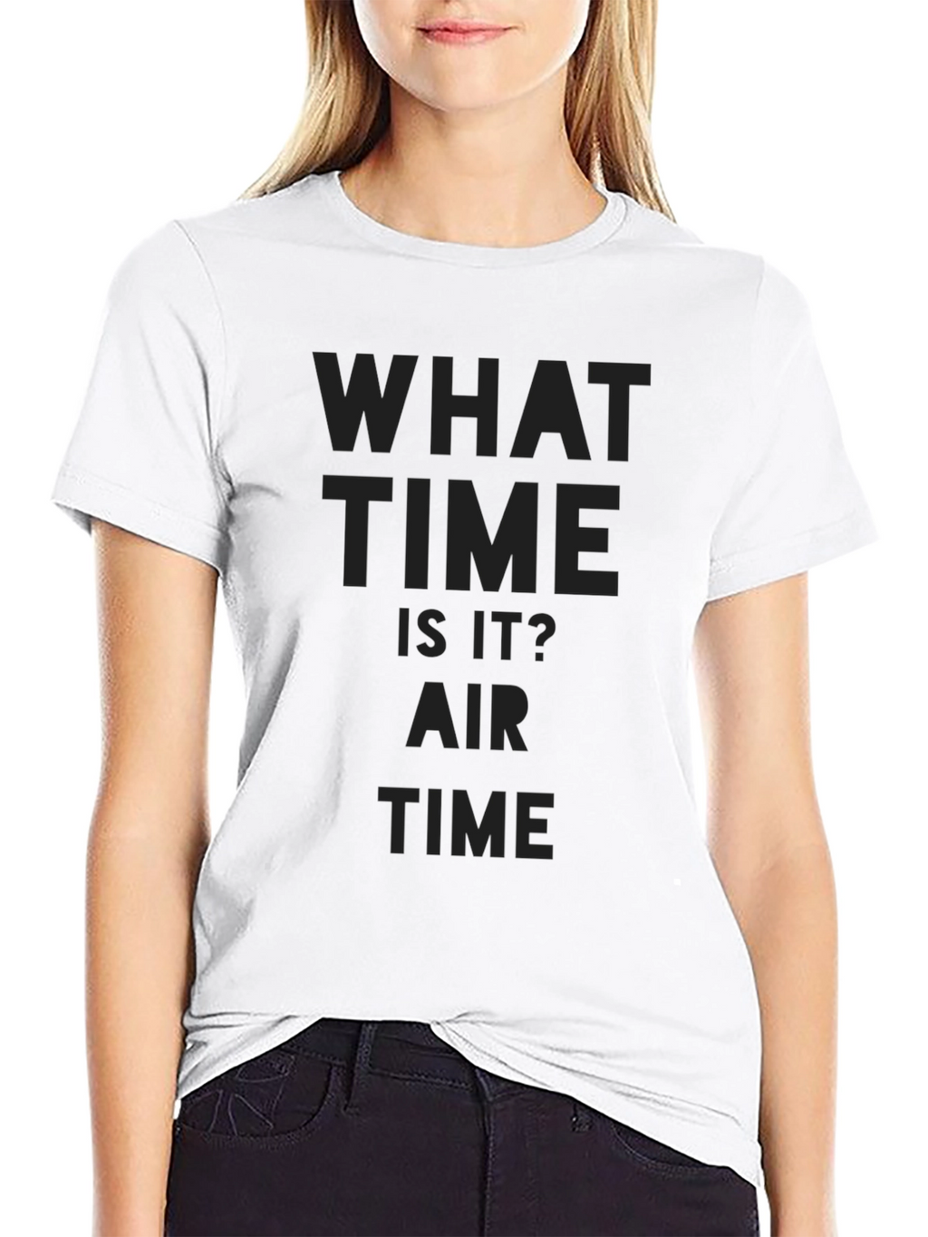What Time Is It? Air Time Black T-Shirt