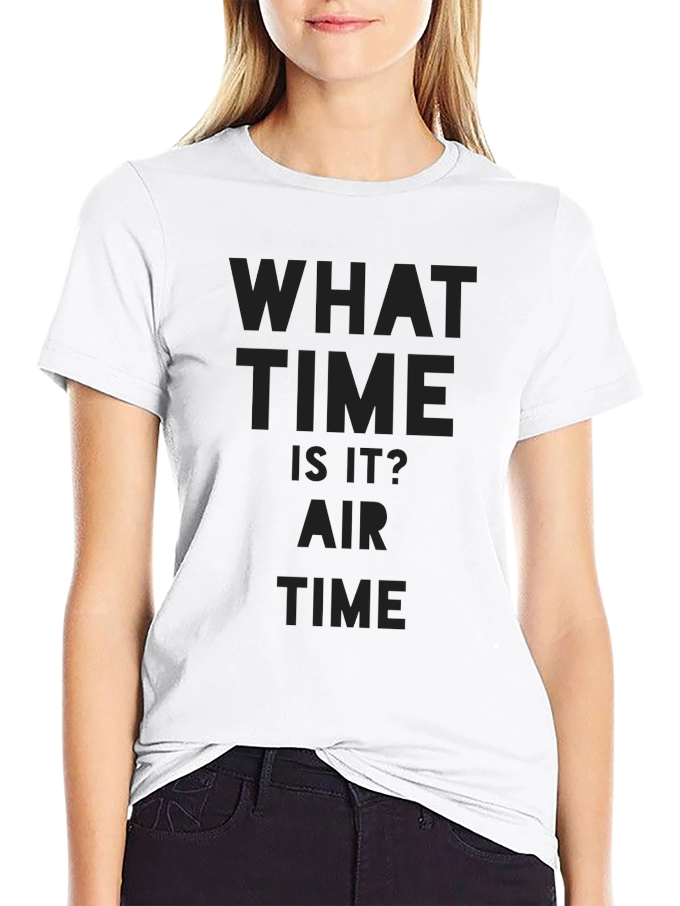 What Time Is It? Air Time Black T-Shirt