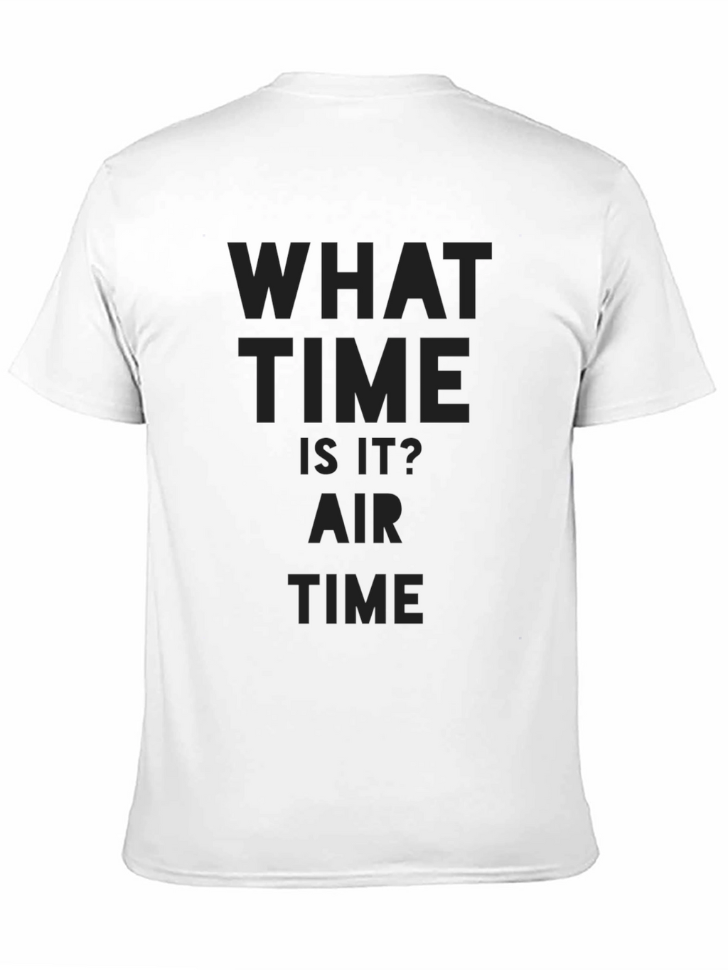 What Time Is It? Air Time Black T-Shirt