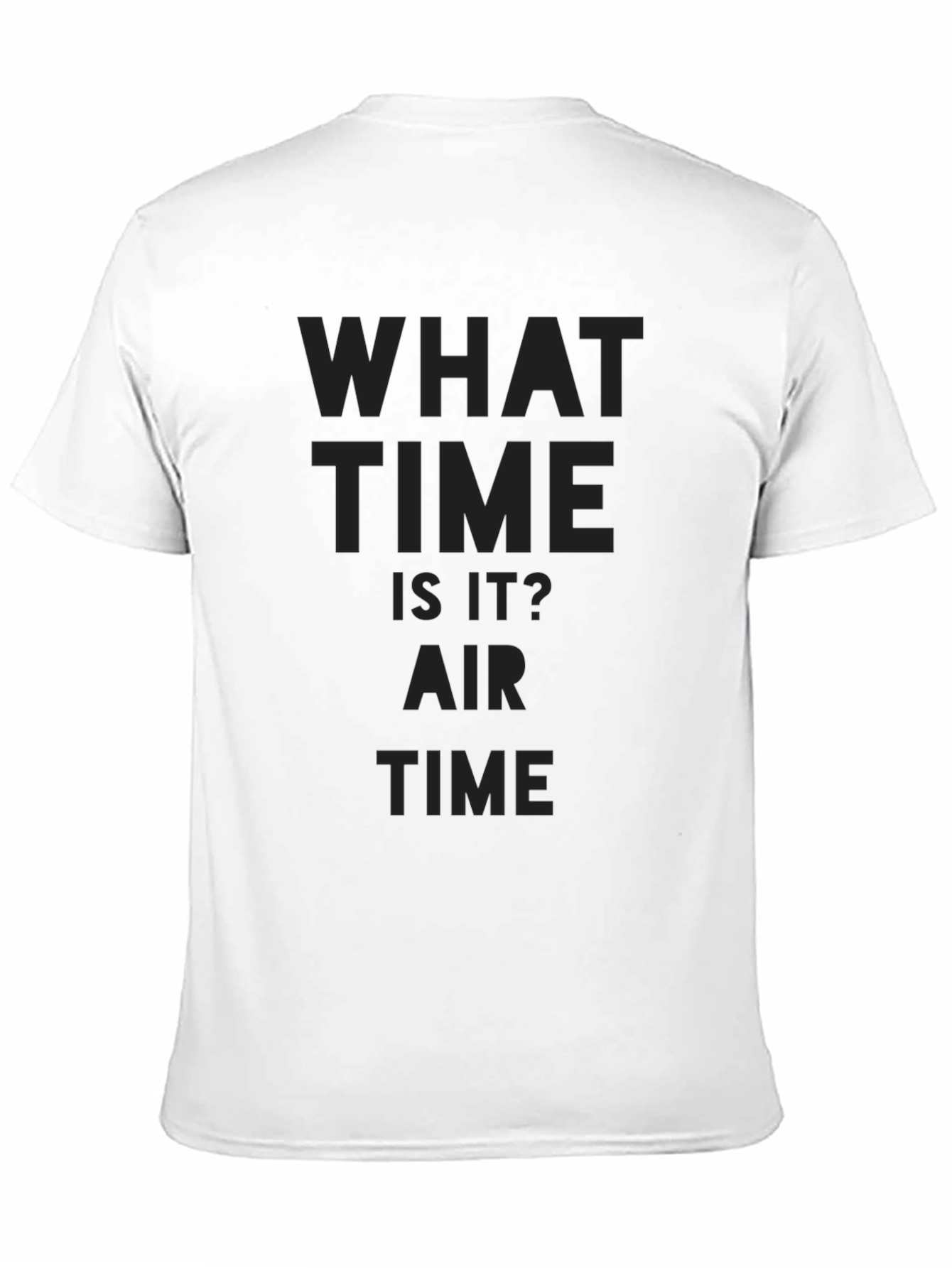 What Time Is It? Air Time Black T-Shirt