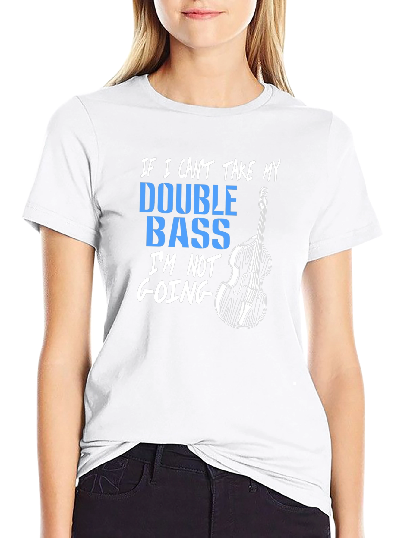 Double Bass Graphic T-Shirt - Music Lover Tee