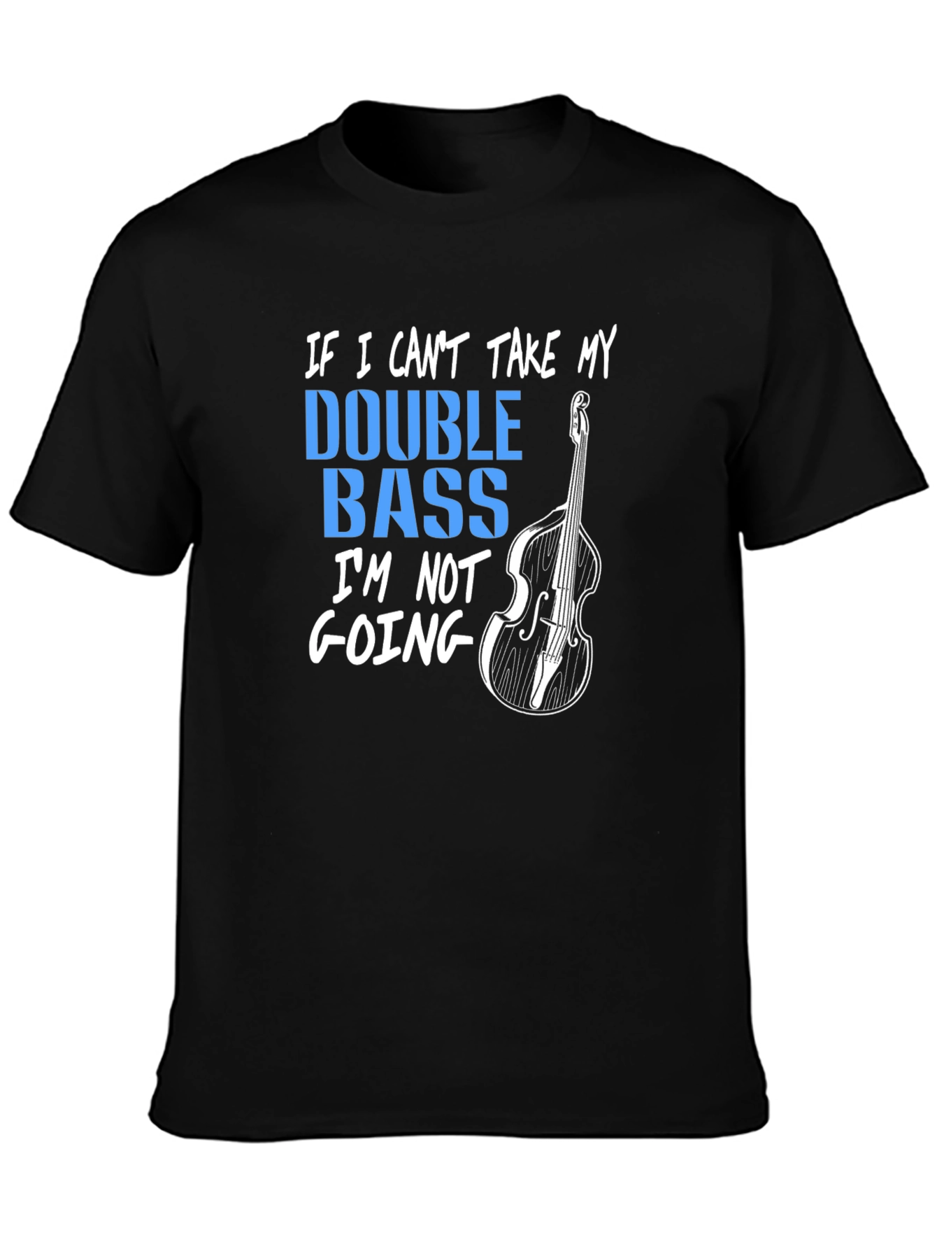 Double Bass Graphic T-Shirt - Music Lover Tee