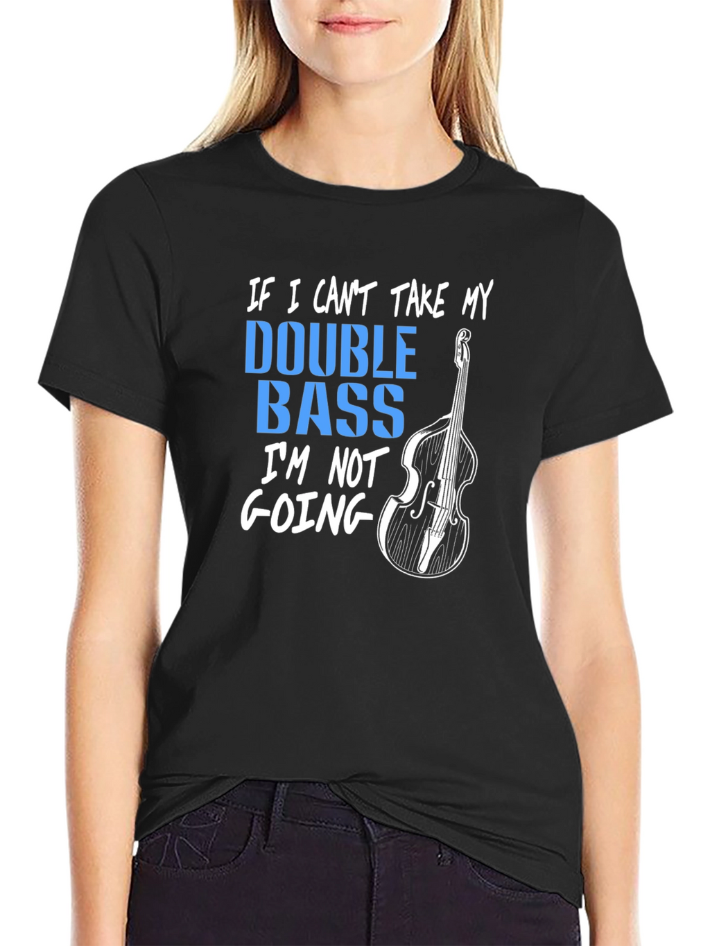 Double Bass Graphic T-Shirt - Music Lover Tee
