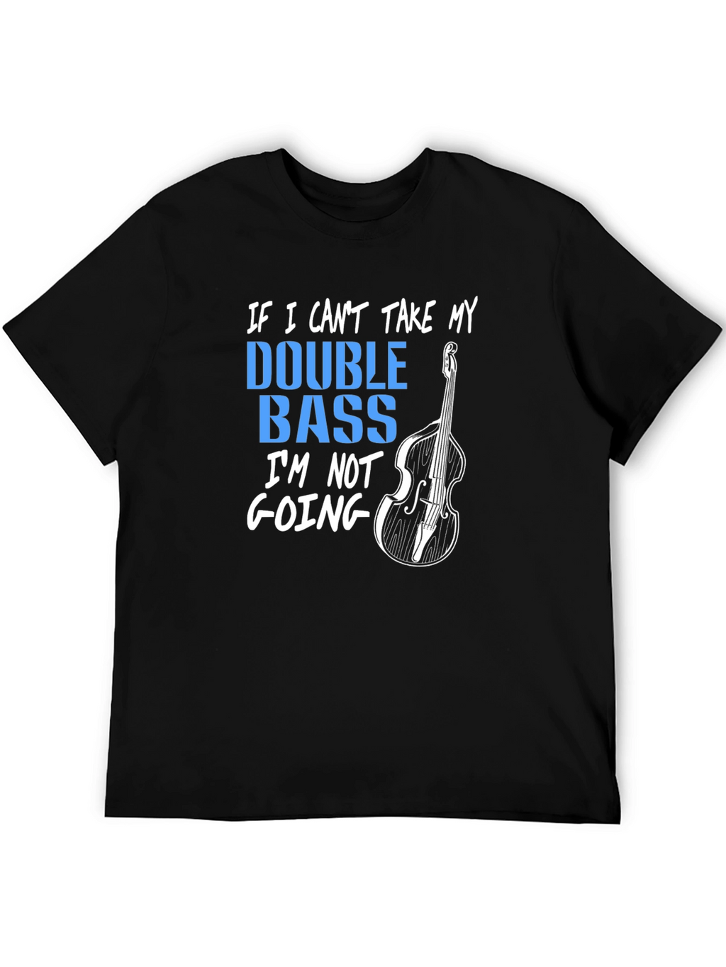 Double Bass Graphic T-Shirt - Music Lover Tee