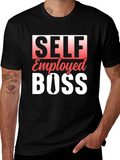Self Employed Boss Black Graphic Tee
