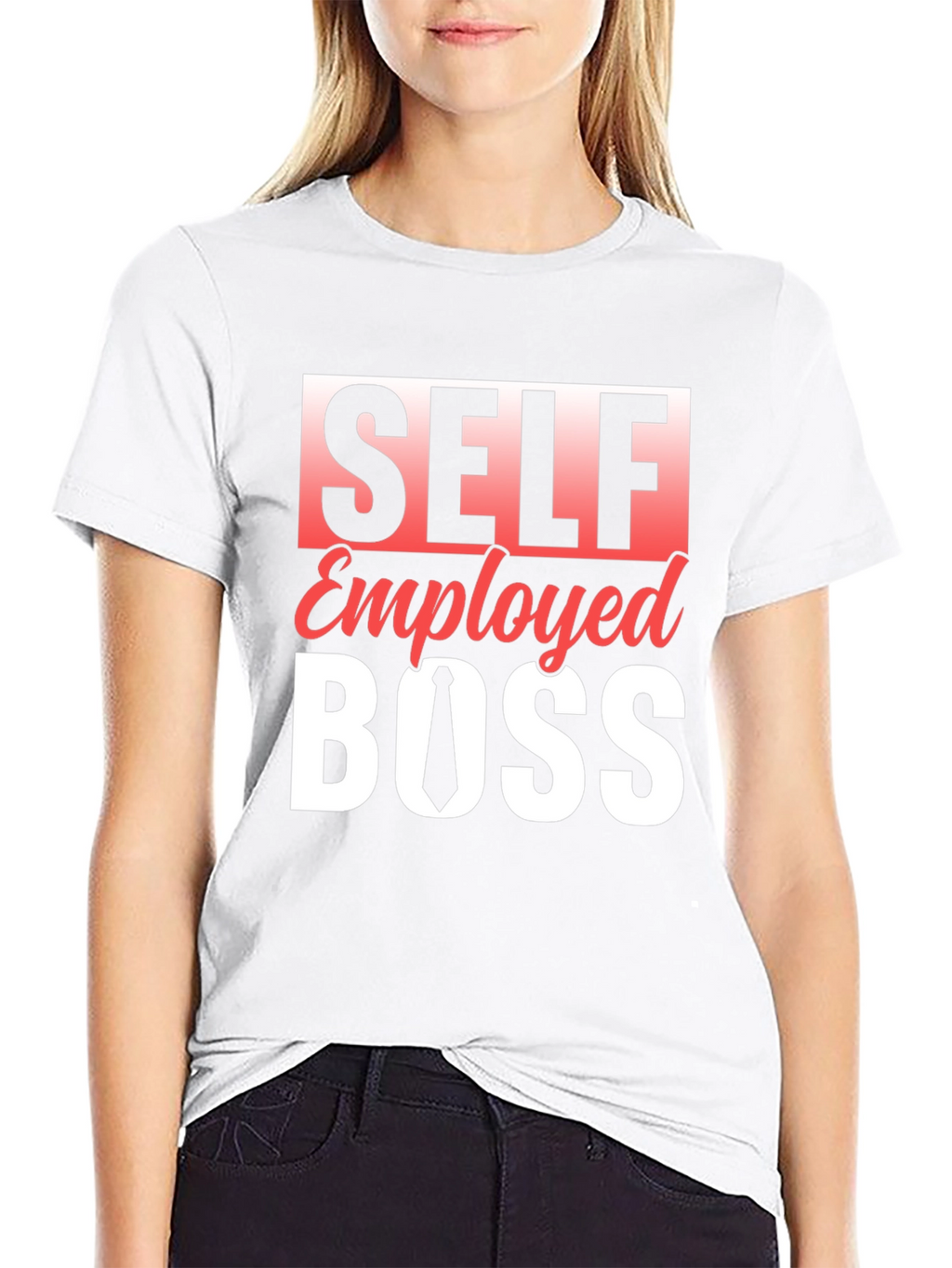 Self Employed Boss Black Graphic Tee