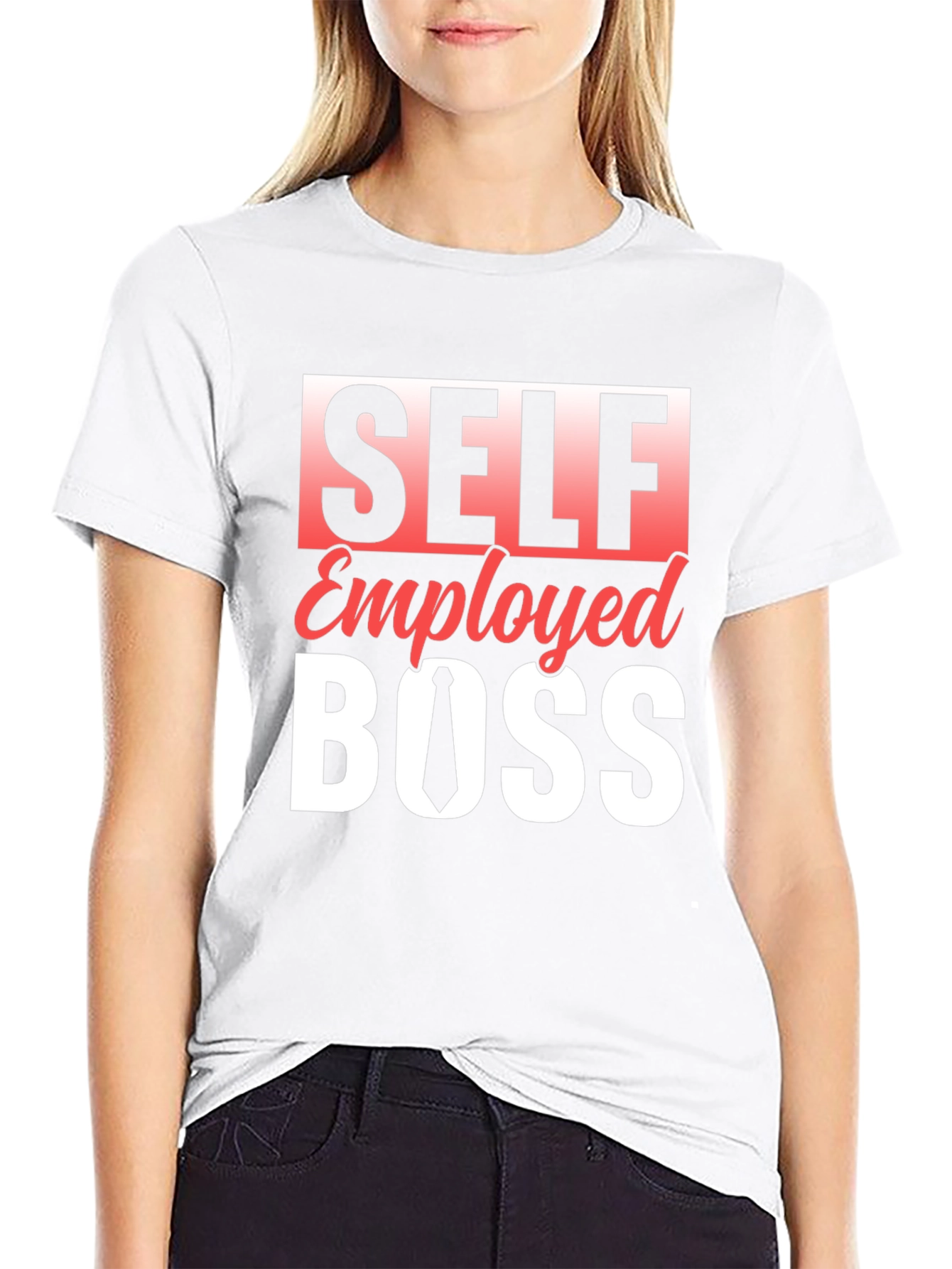 Self Employed Boss Black Graphic Tee