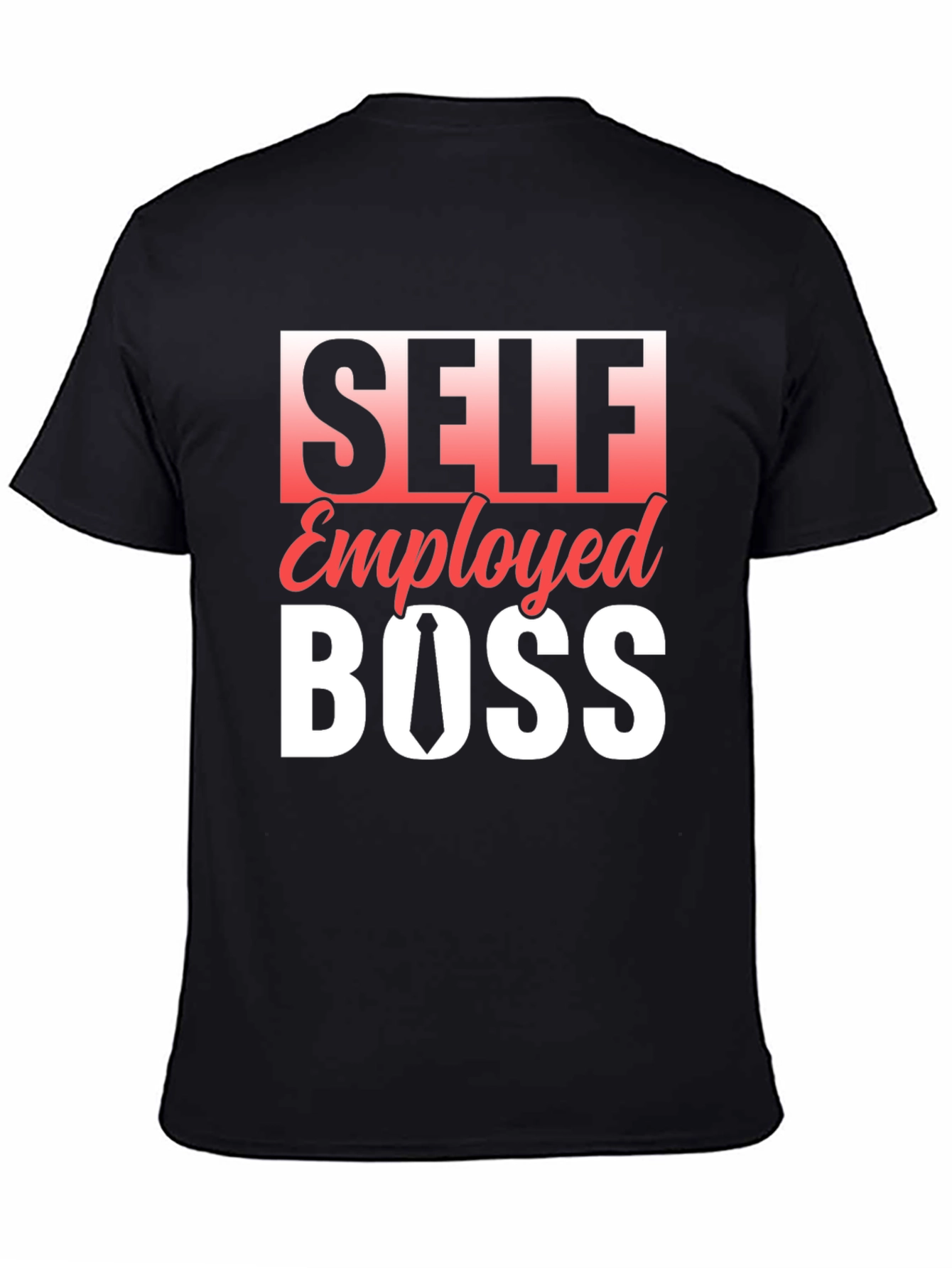Self Employed Boss Black Graphic Tee