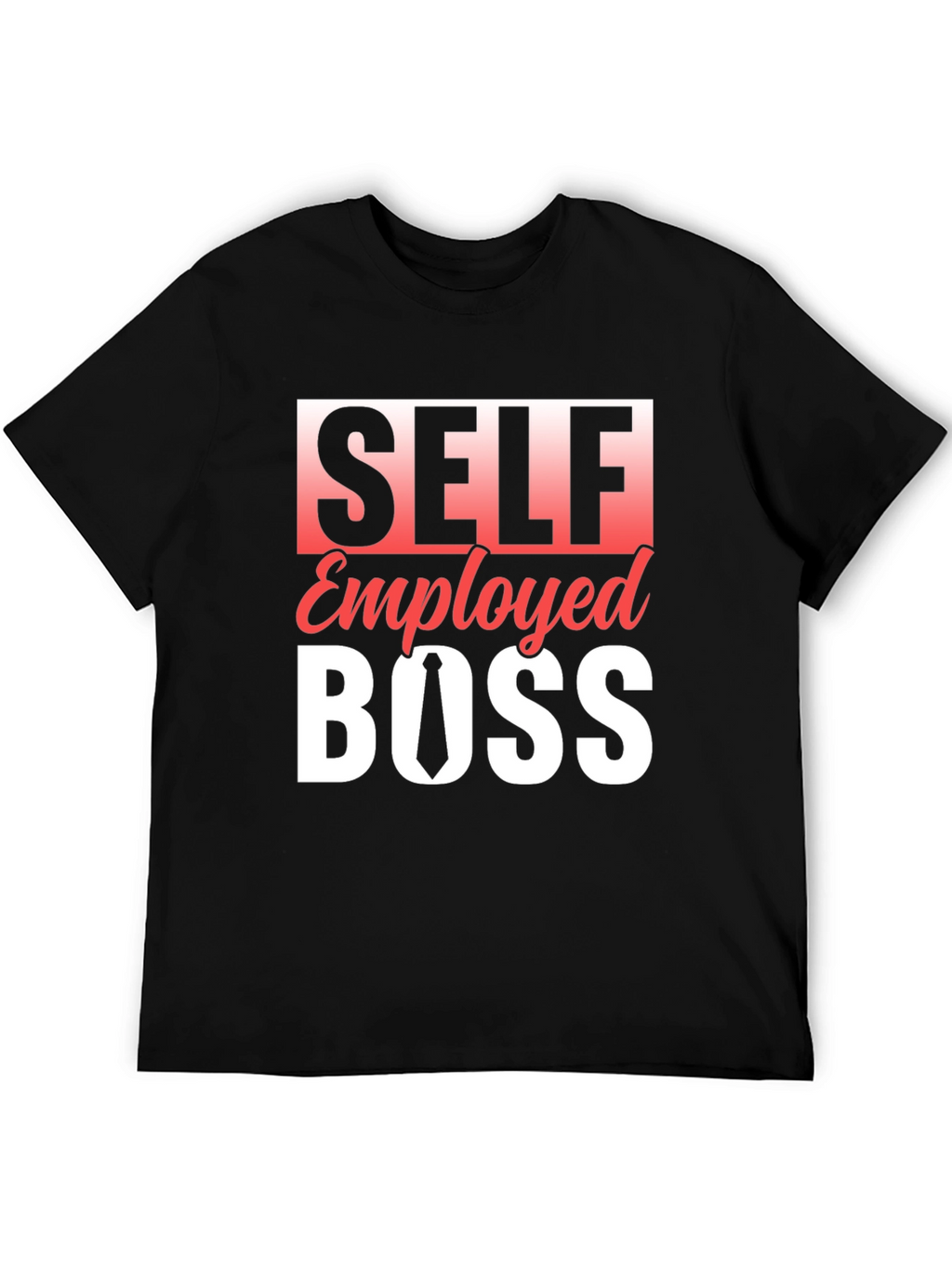 Self Employed Boss Black Graphic Tee