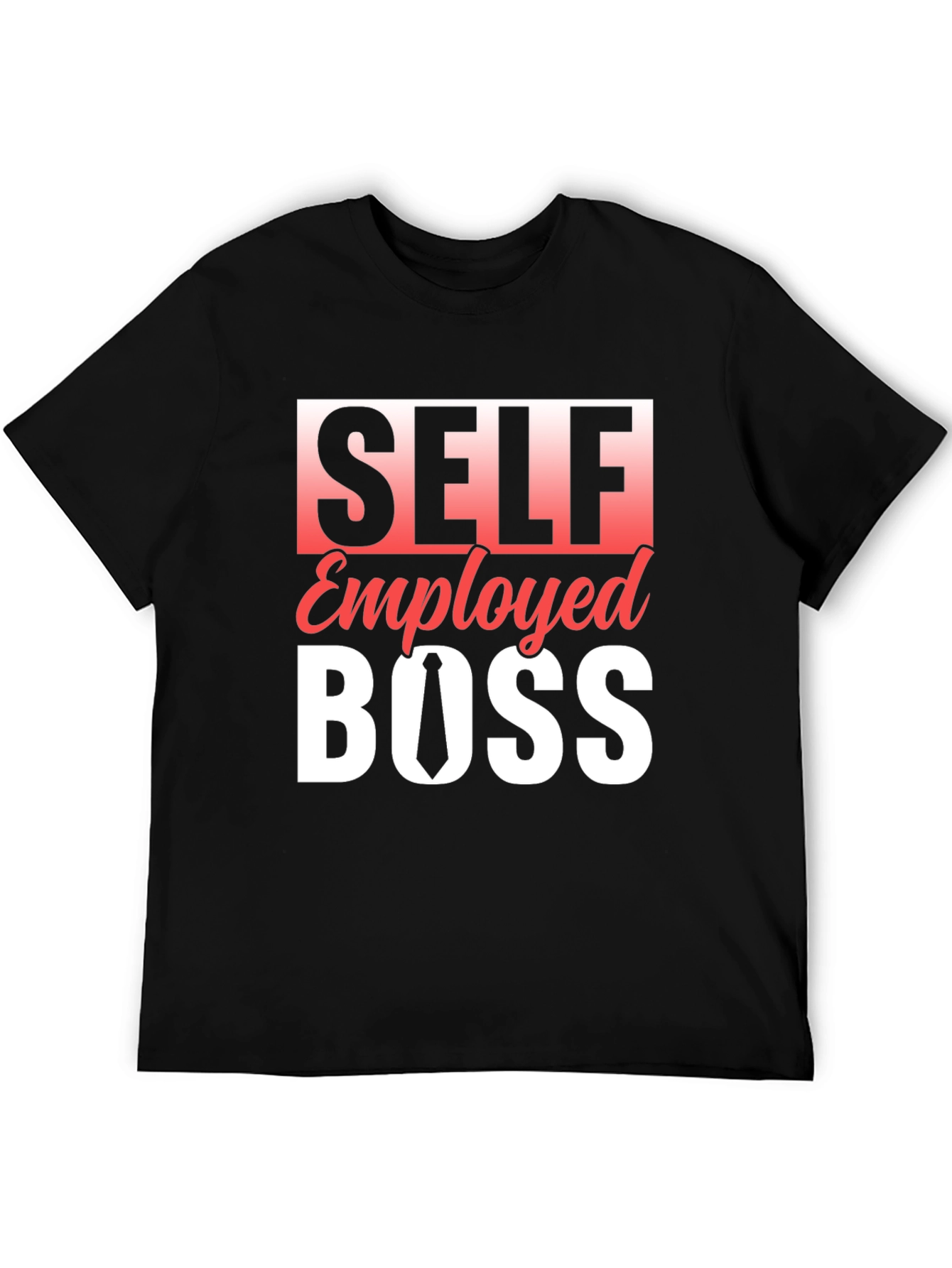 Self Employed Boss Black Graphic Tee