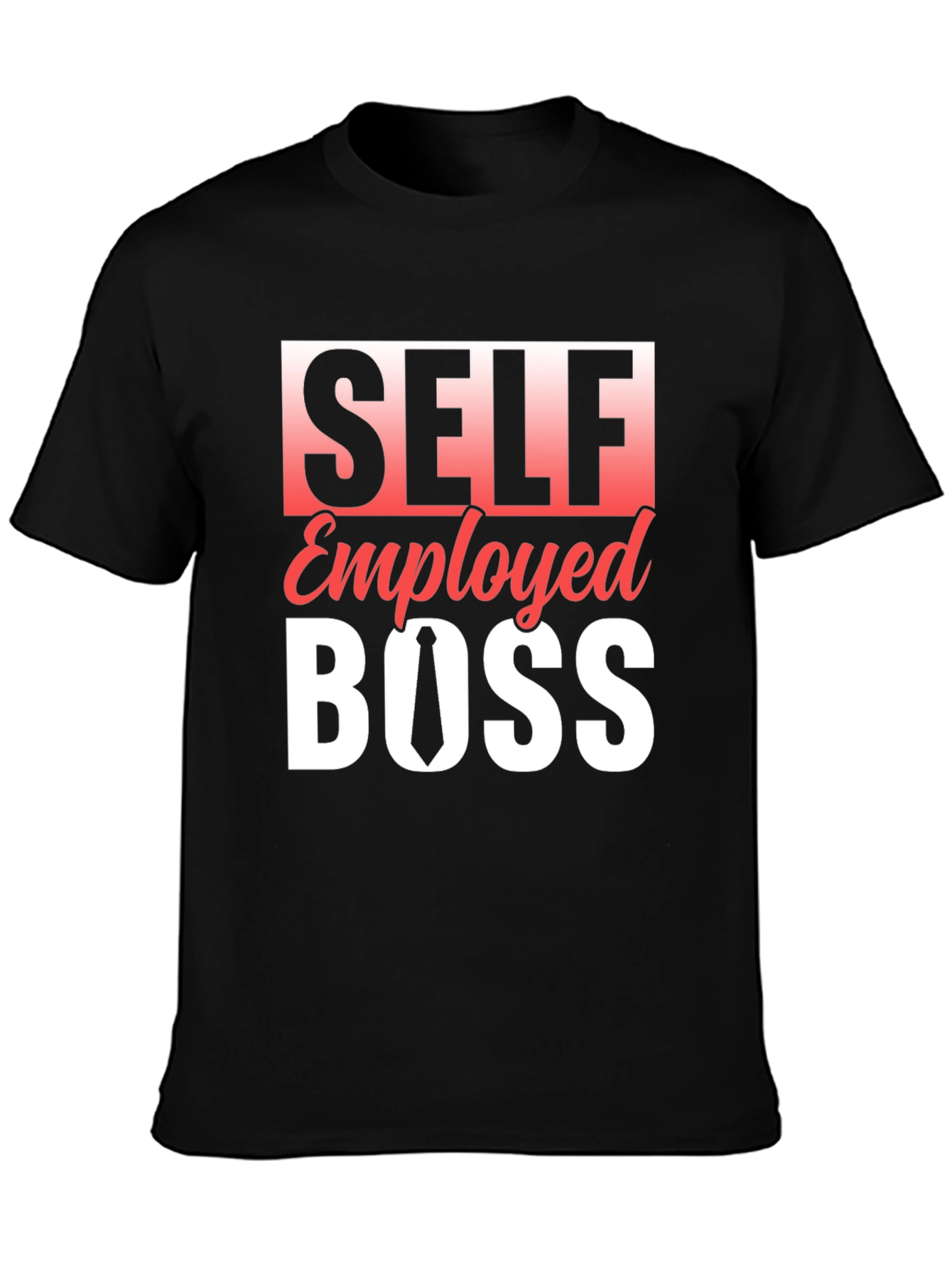 Self Employed Boss Black Graphic Tee