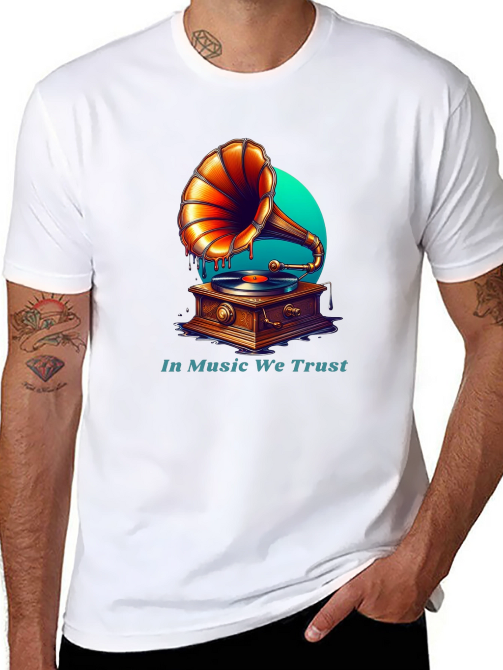 In Music We Trust Graphic Tee