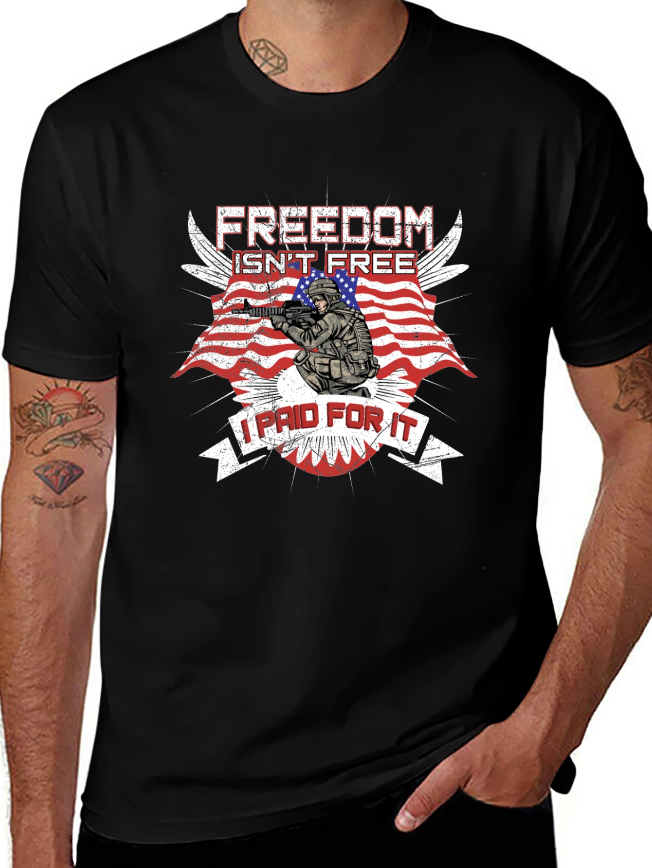 Freedom Isnt Free T-Shirt - Patriotic Graphic Tee