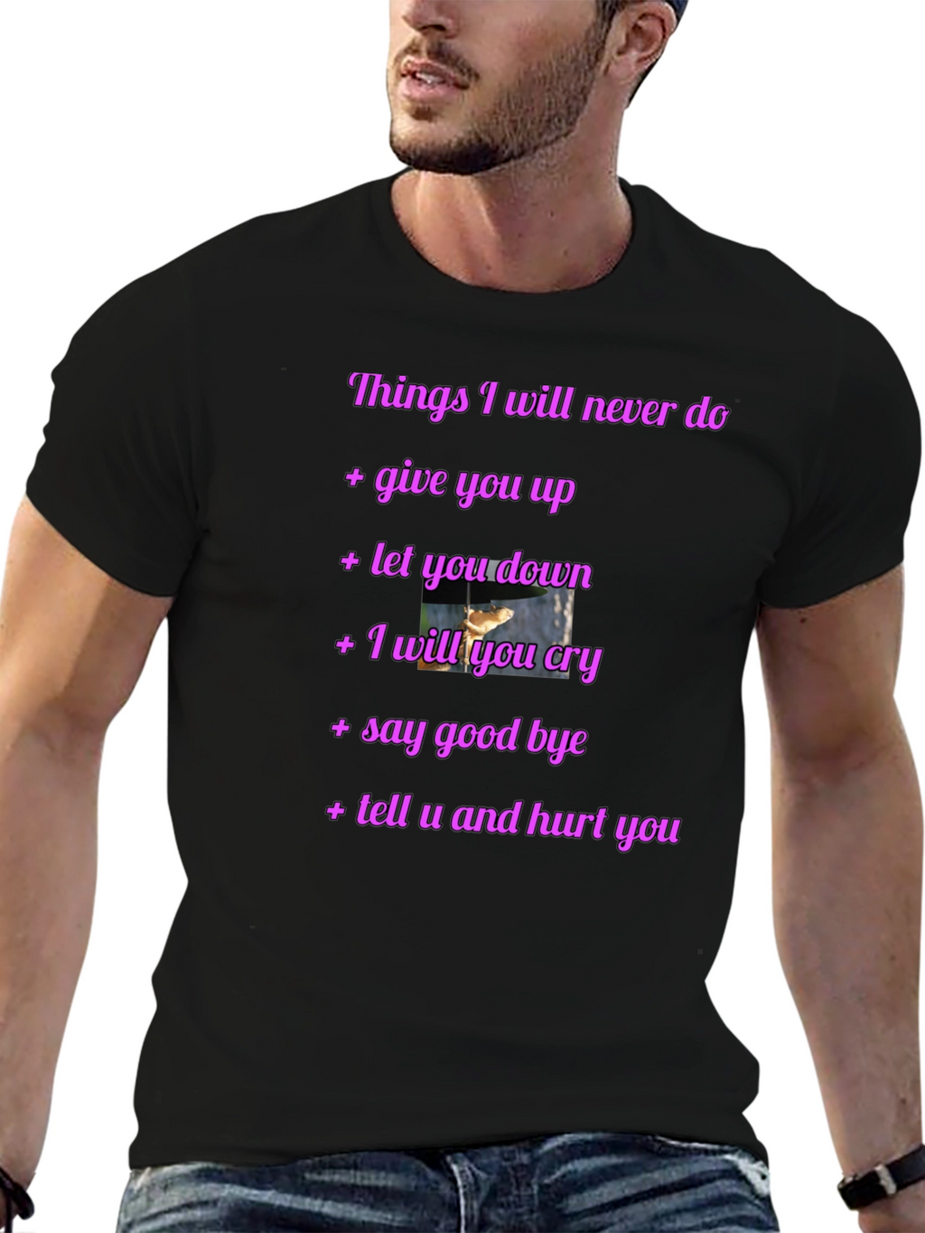 Rick Roll Never Gonna Give You Up Funny T-Shirt