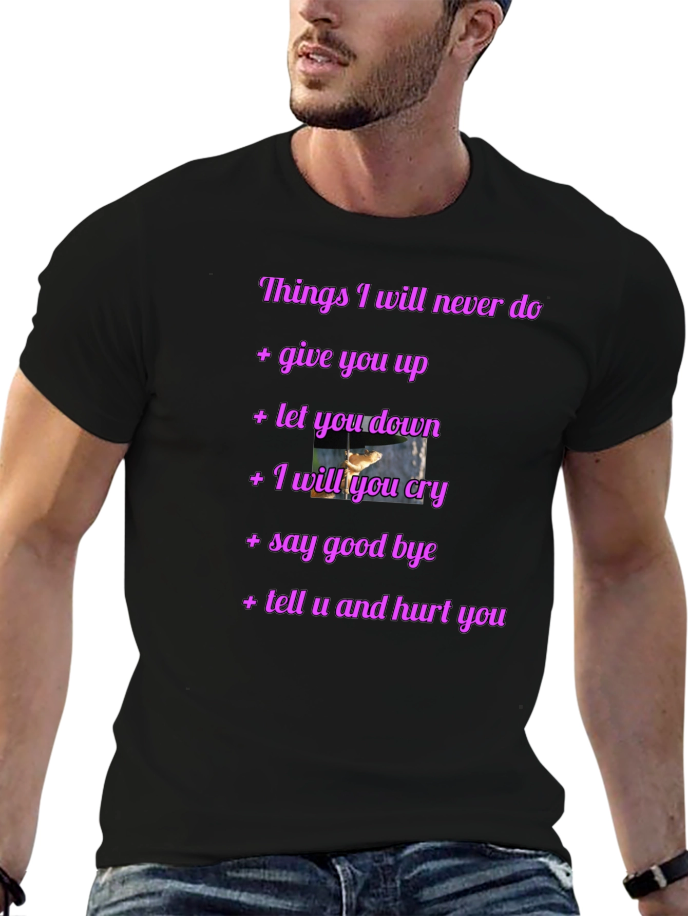Rick Roll Never Gonna Give You Up Funny T-Shirt
