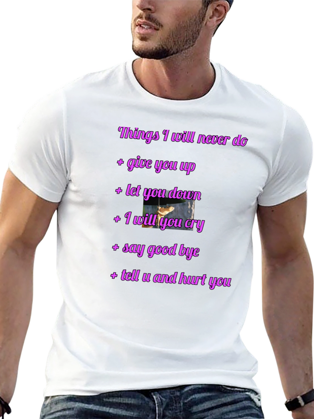 Rick Roll Never Gonna Give You Up Funny T-Shirt