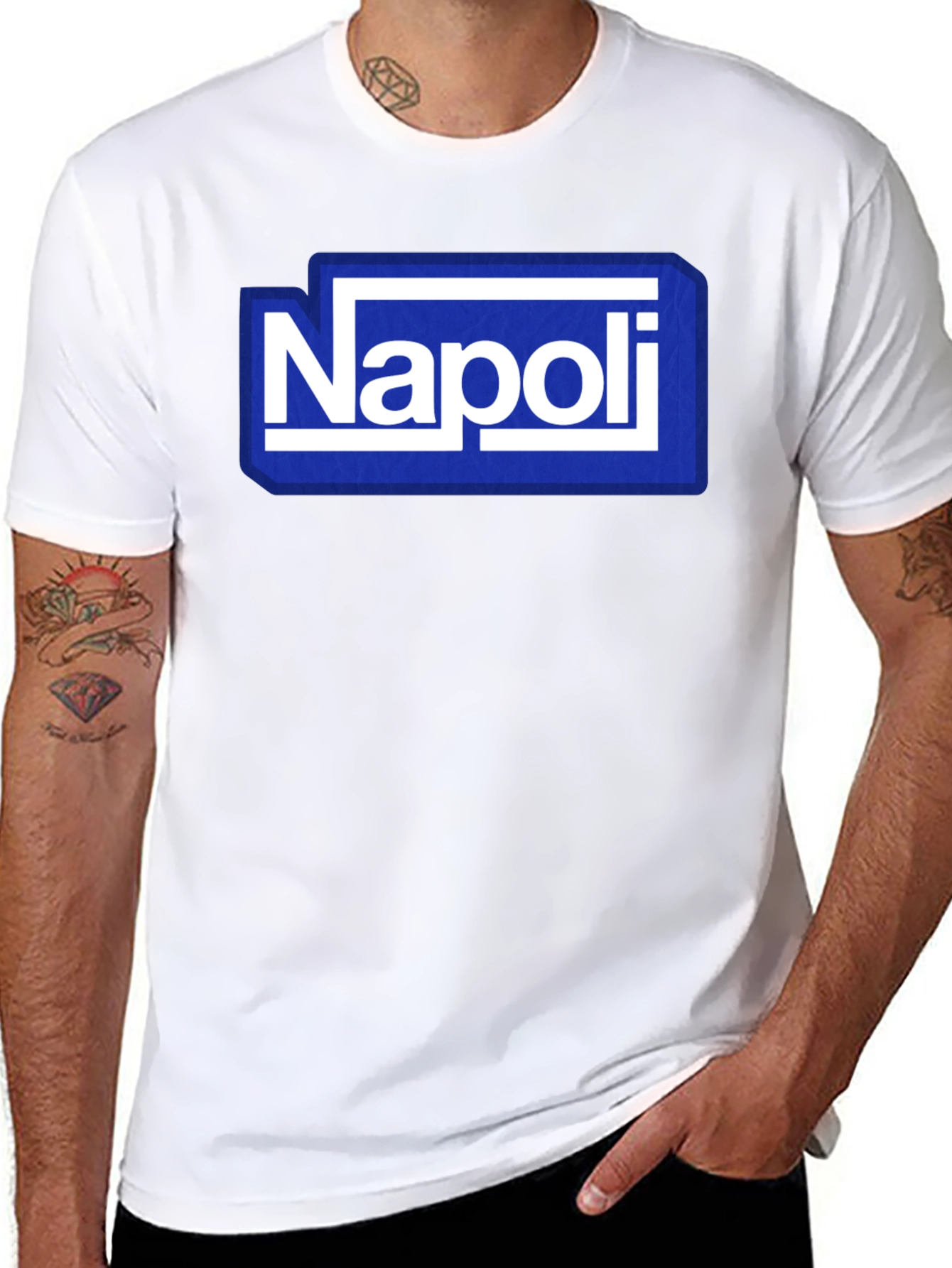 Napoli Graphic Tee - Stylish Mens Black T-Shirt