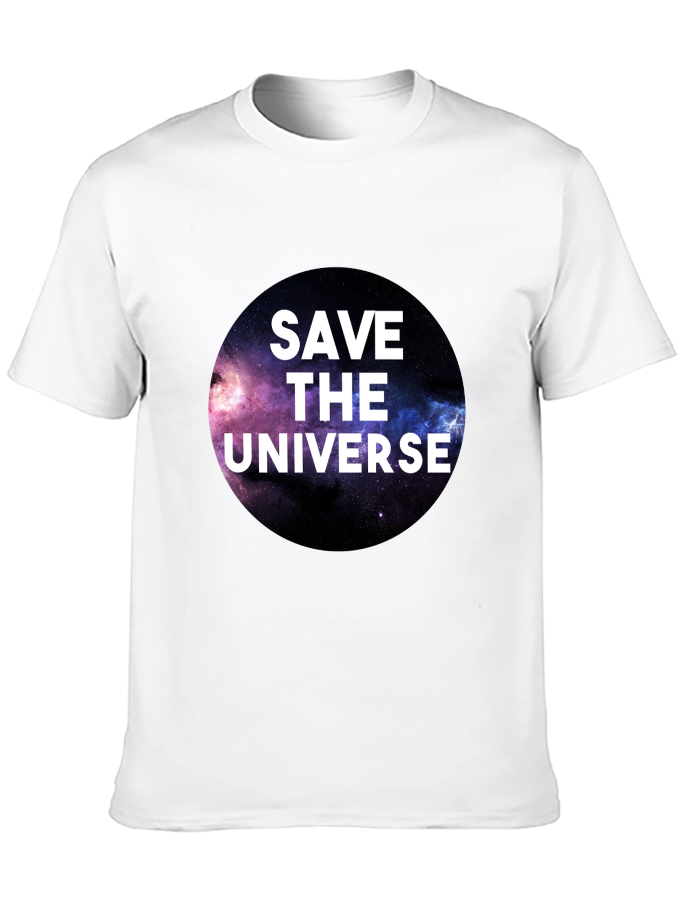 Save the Universe Graphic T-Shirt - Black Crew Neck