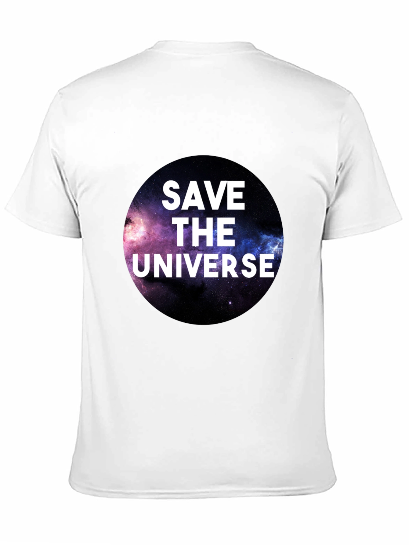 Save the Universe Graphic T-Shirt - Black Crew Neck