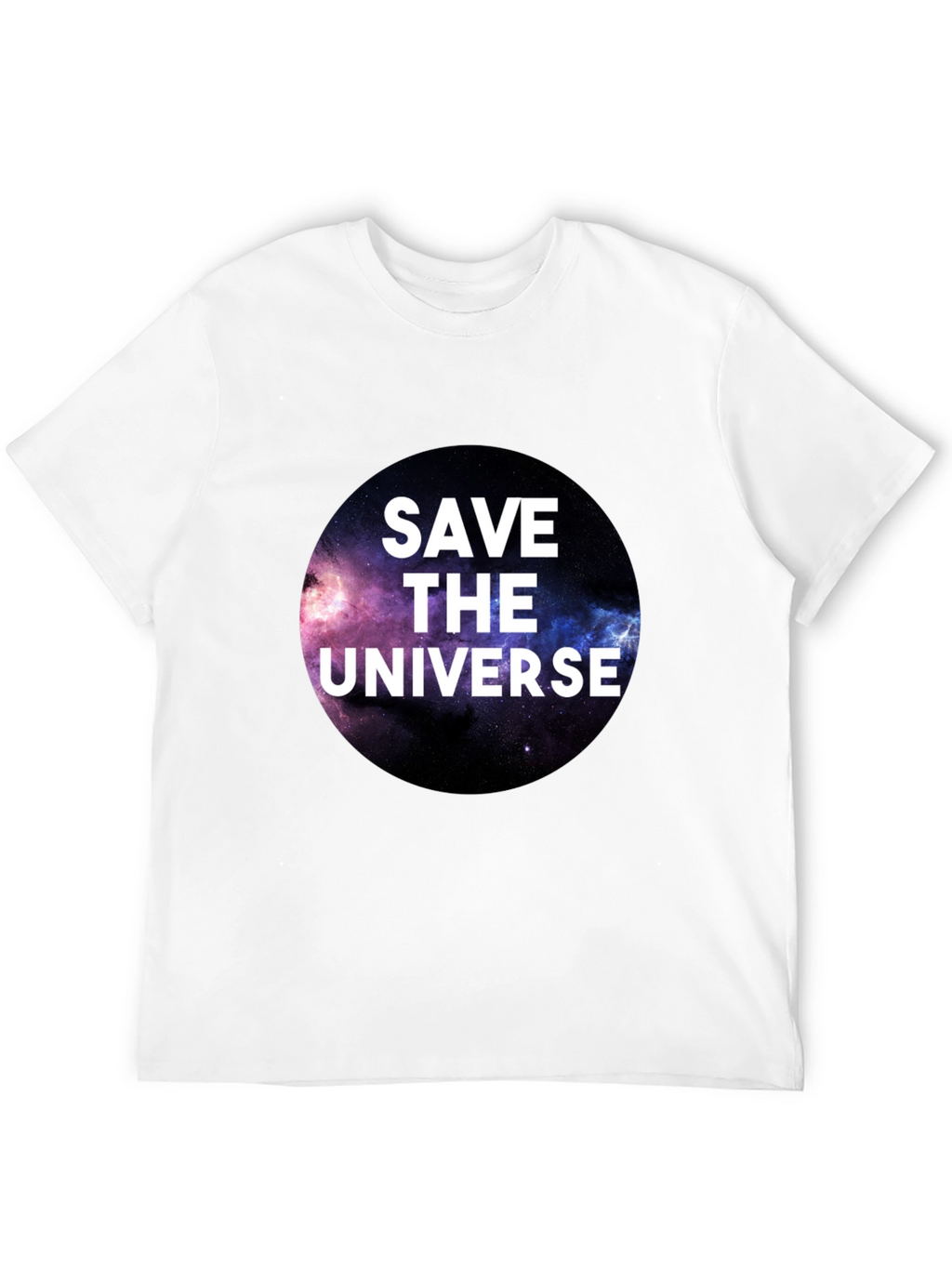 Save the Universe Graphic T-Shirt - Black Crew Neck