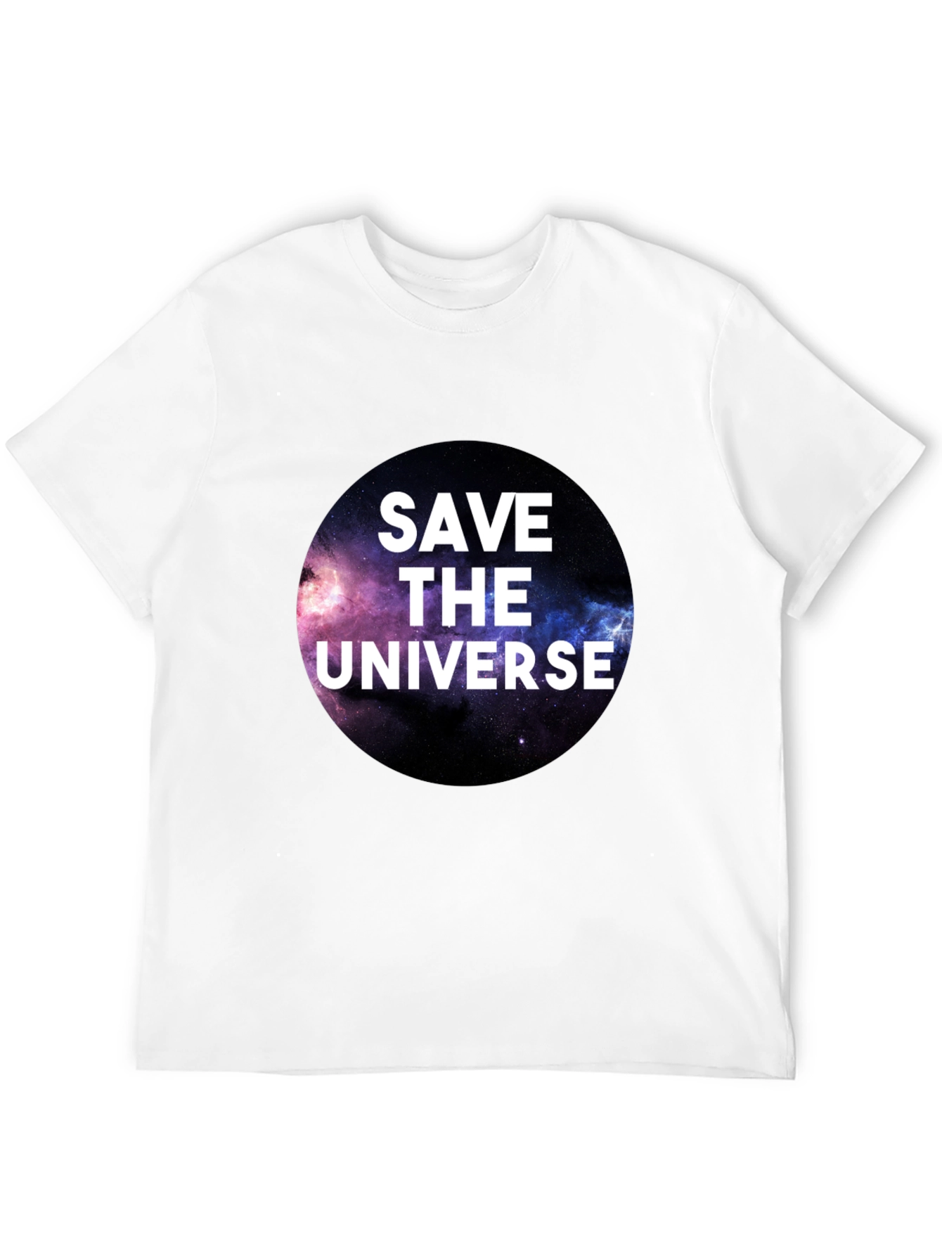 Save the Universe Graphic T-Shirt - Black Crew Neck