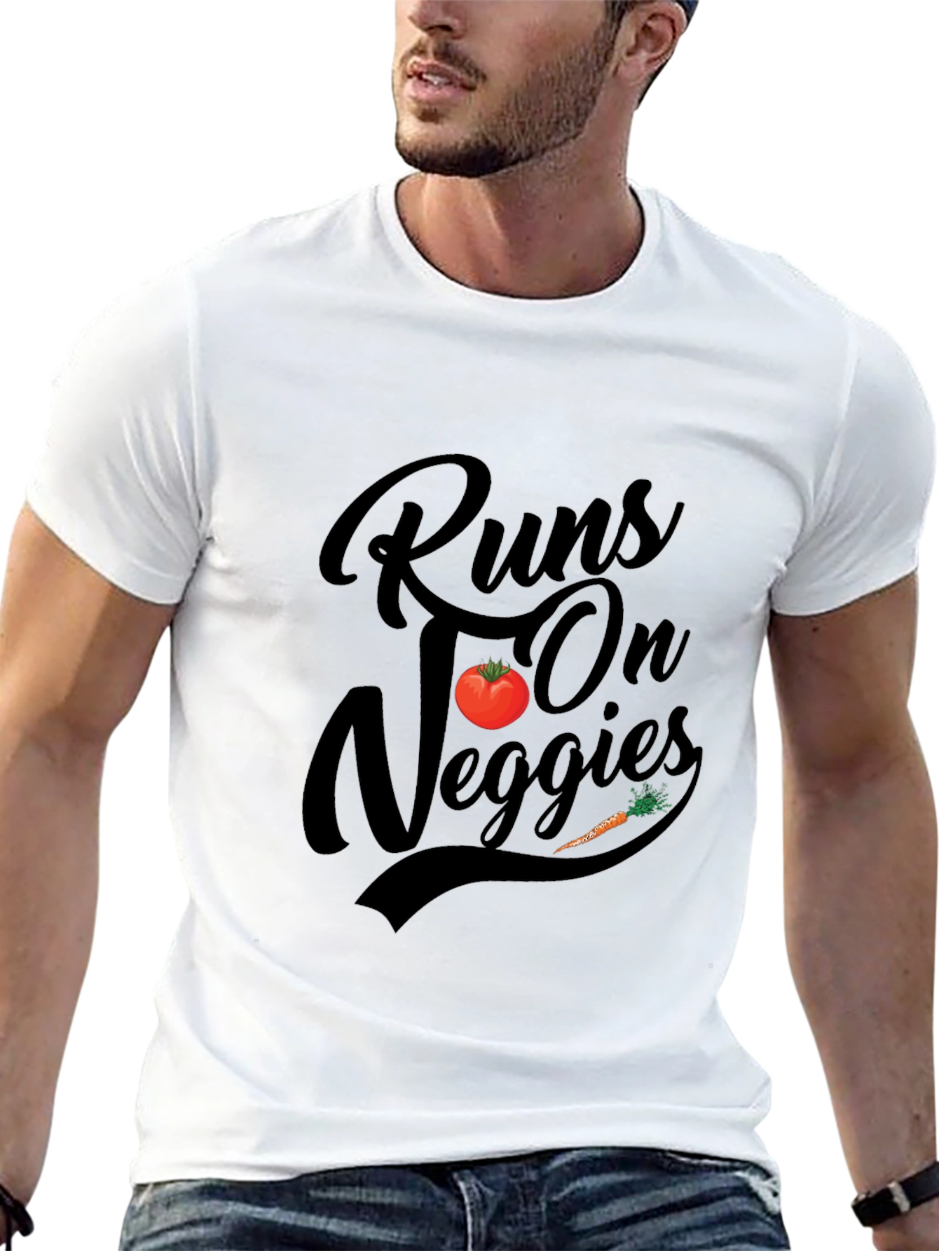 Runs On Veggies Graphic Tee