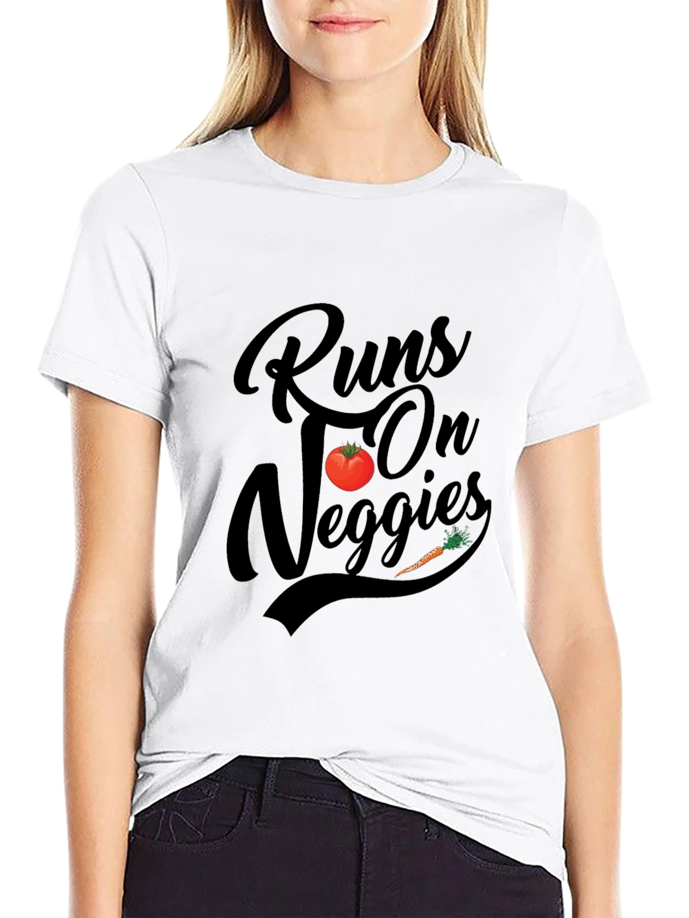 Runs On Veggies Graphic Tee