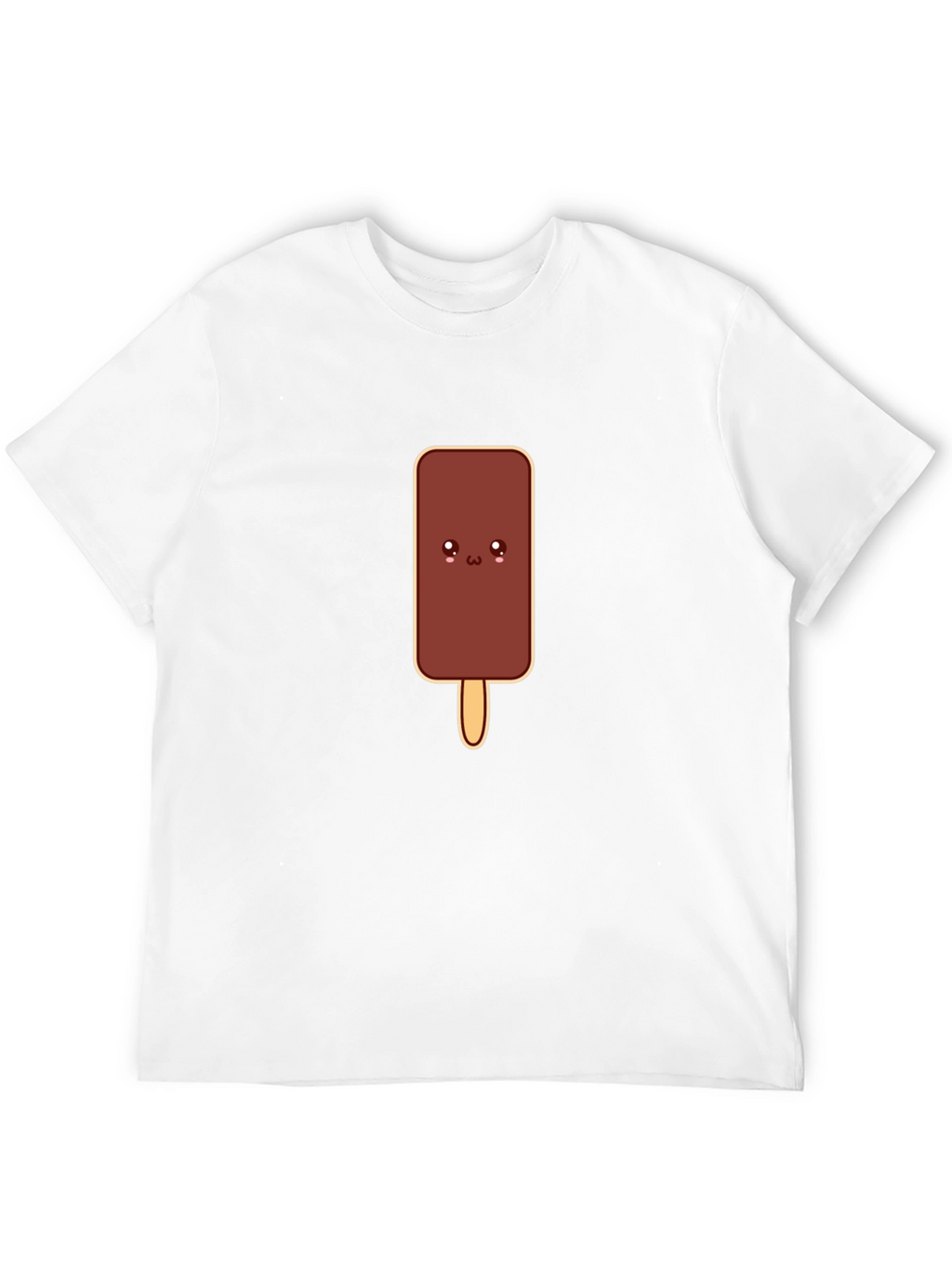 Cute Cartoon Chocolate Ice Cream Bar Graphic Tee