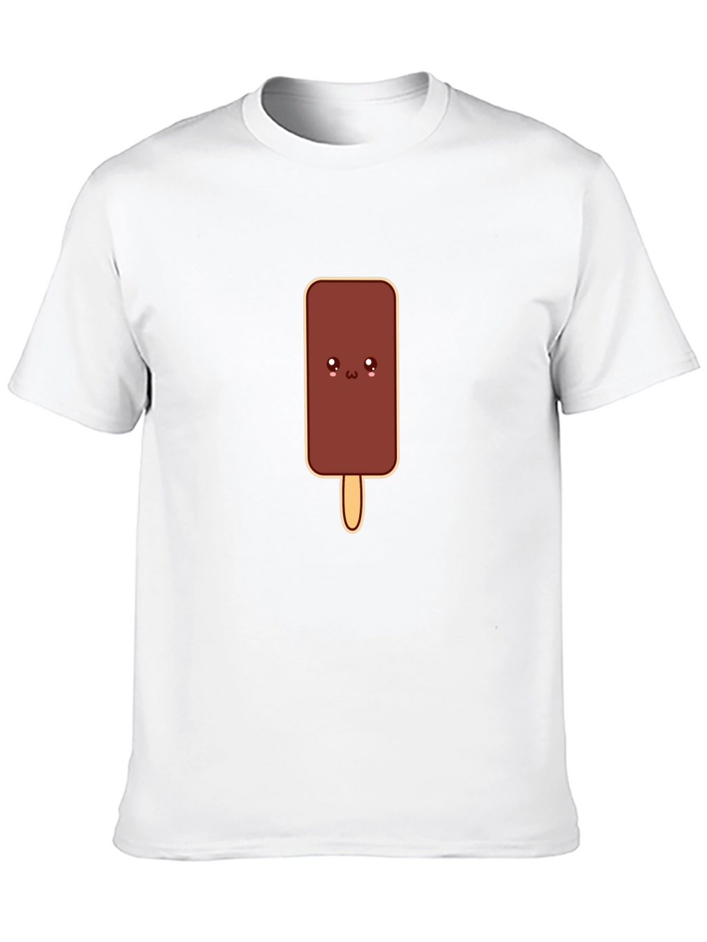 Cute Cartoon Chocolate Ice Cream Bar Graphic Tee