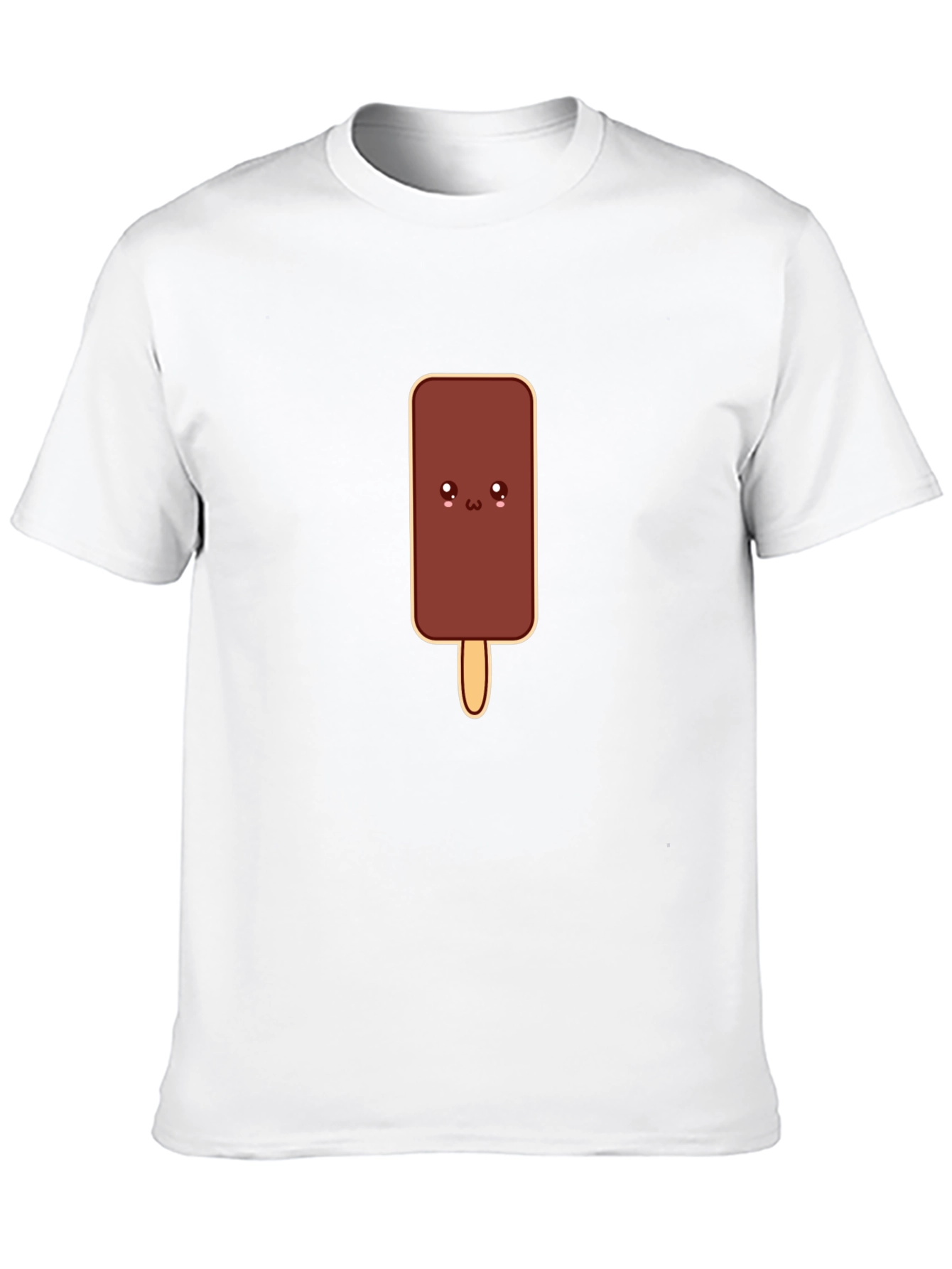 Cute Cartoon Chocolate Ice Cream Bar Graphic Tee